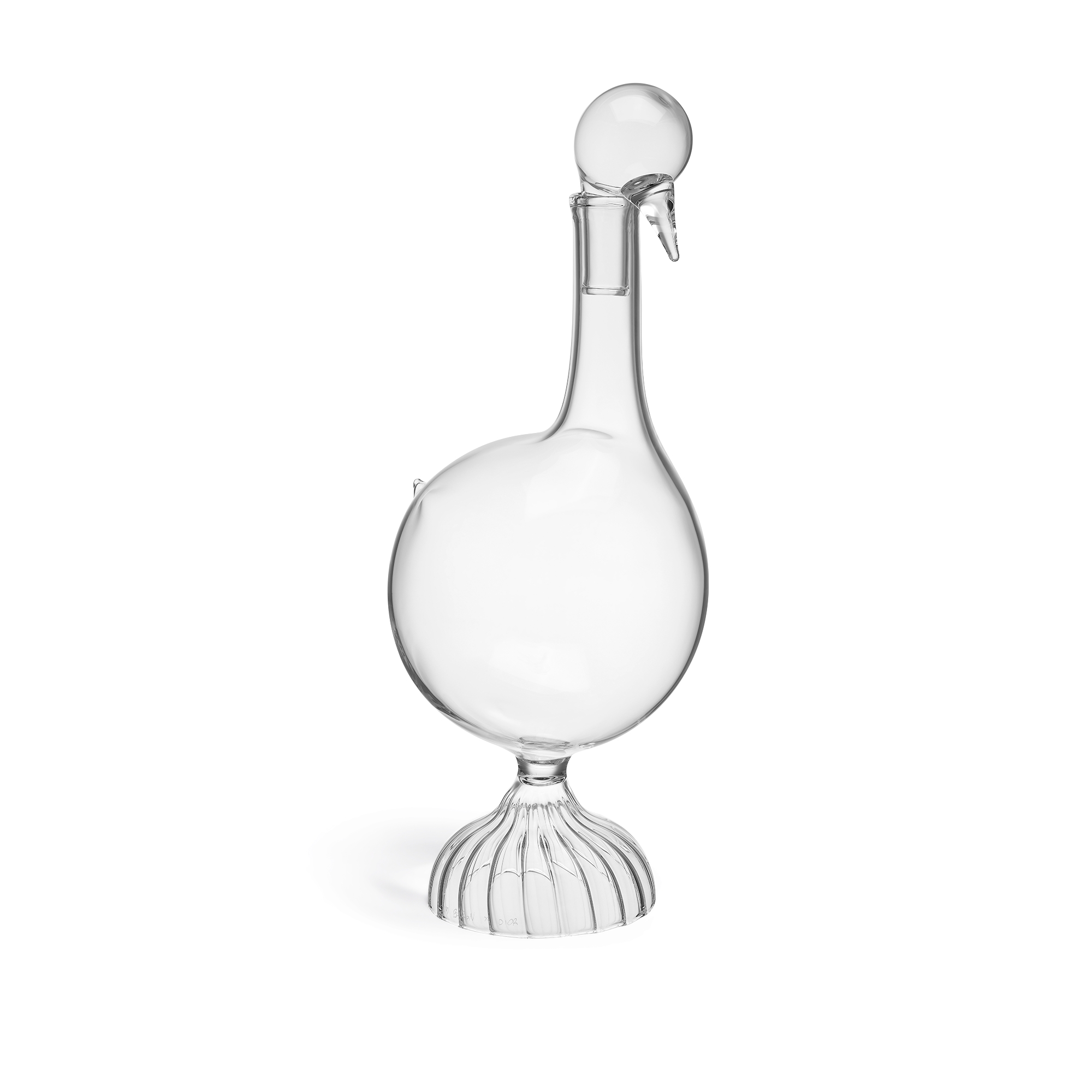 Carafe Sam Baron pour Dior Maison, verre soufflé bouche incolore E03