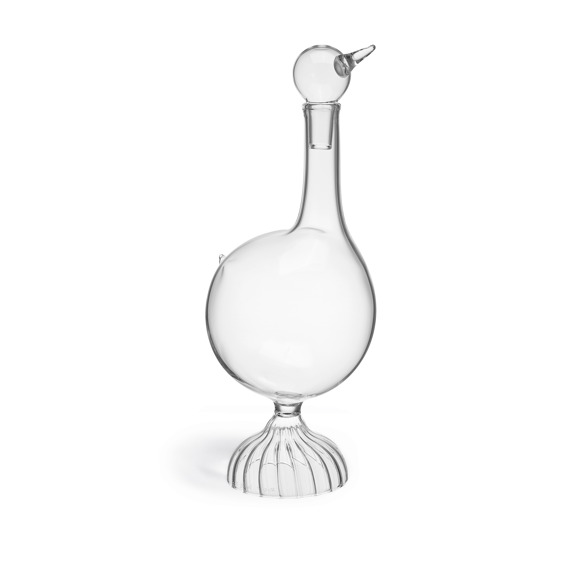 Carafe Sam Baron pour Dior Maison, verre soufflé bouche incolore E04