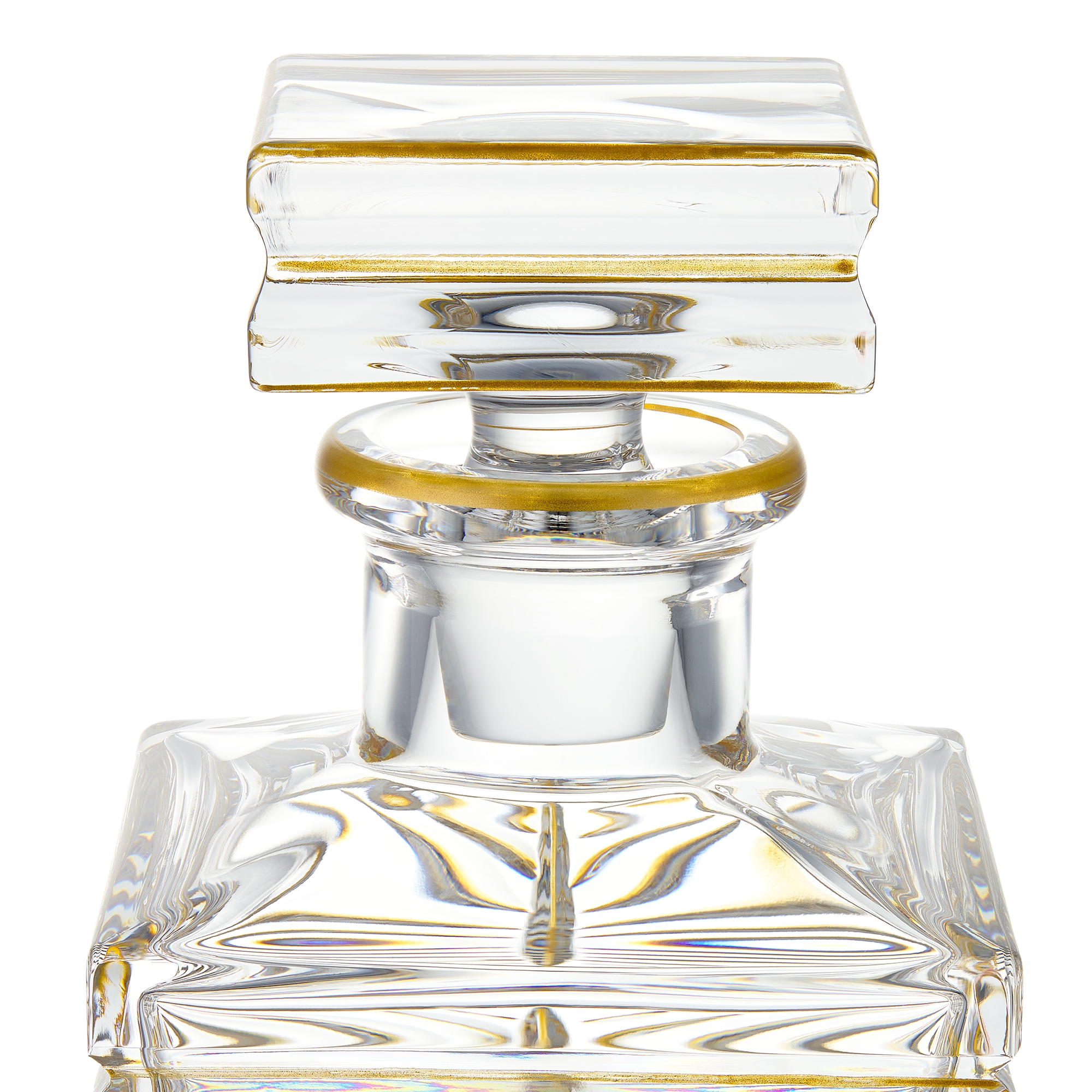 Whiskykaraf Handbeschilderd transparant kristal E09