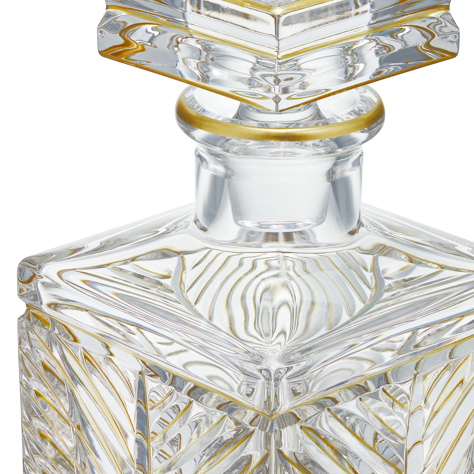 Whiskykaraf Handbeschilderd transparant kristal E10