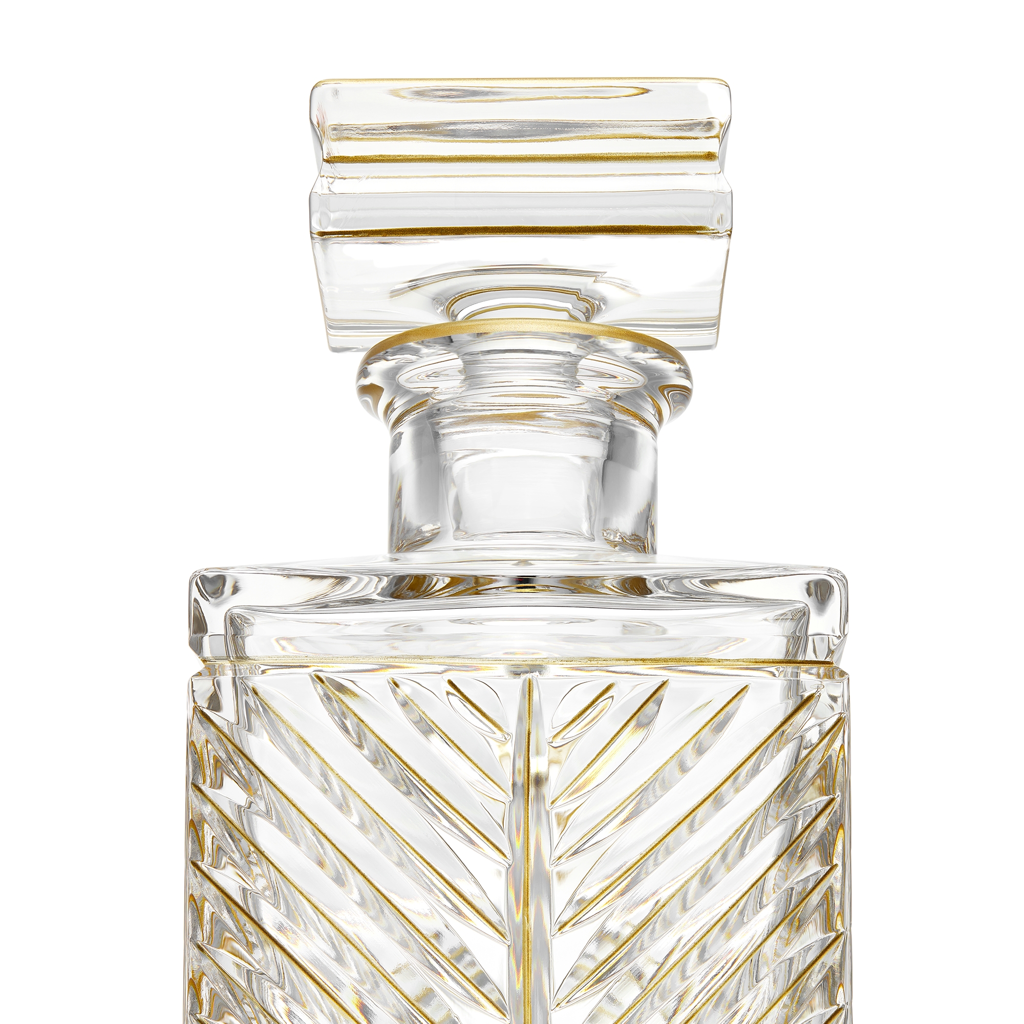 Whiskykaraf Handbeschilderd transparant kristal E12