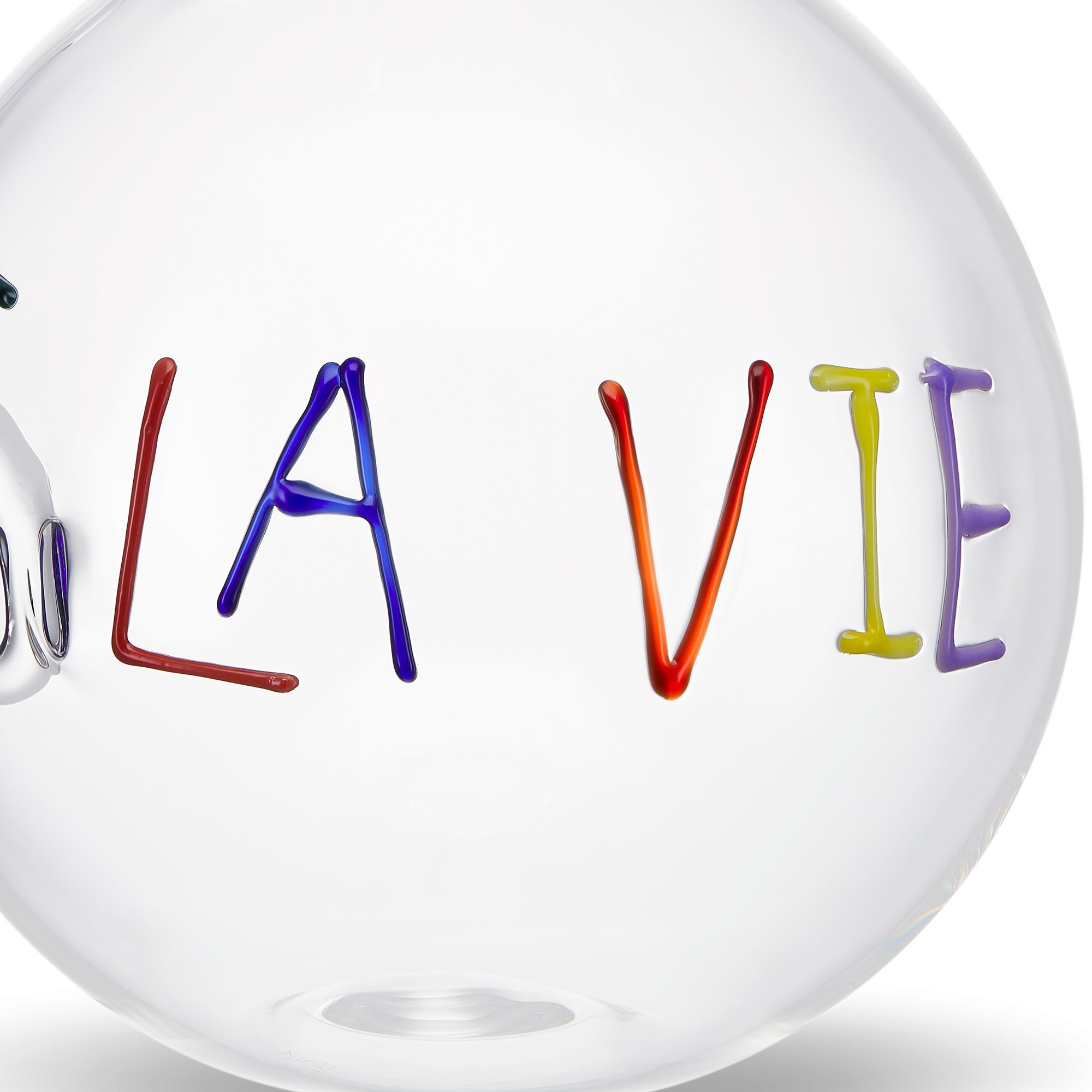 Cuore In Vetro Soffiato A Bocca Per Nascita - Mese Di Marzo - Nobile Glassware, 8 X 6,5 Cm - Regalo Compleanno Originale