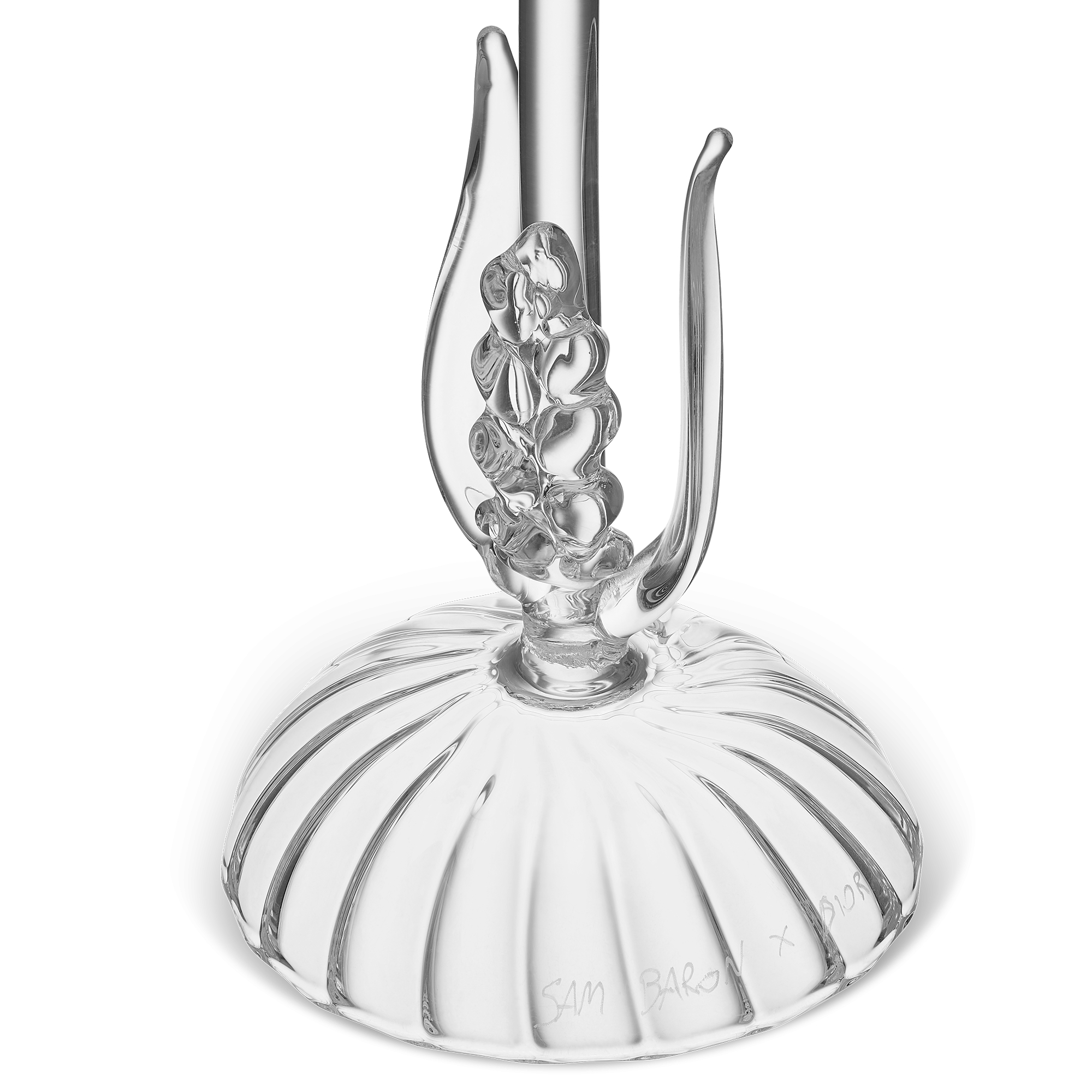 Verre à vin blanc Sam Baron pour Dior Maison, verre soufflé bouche incolore E09
