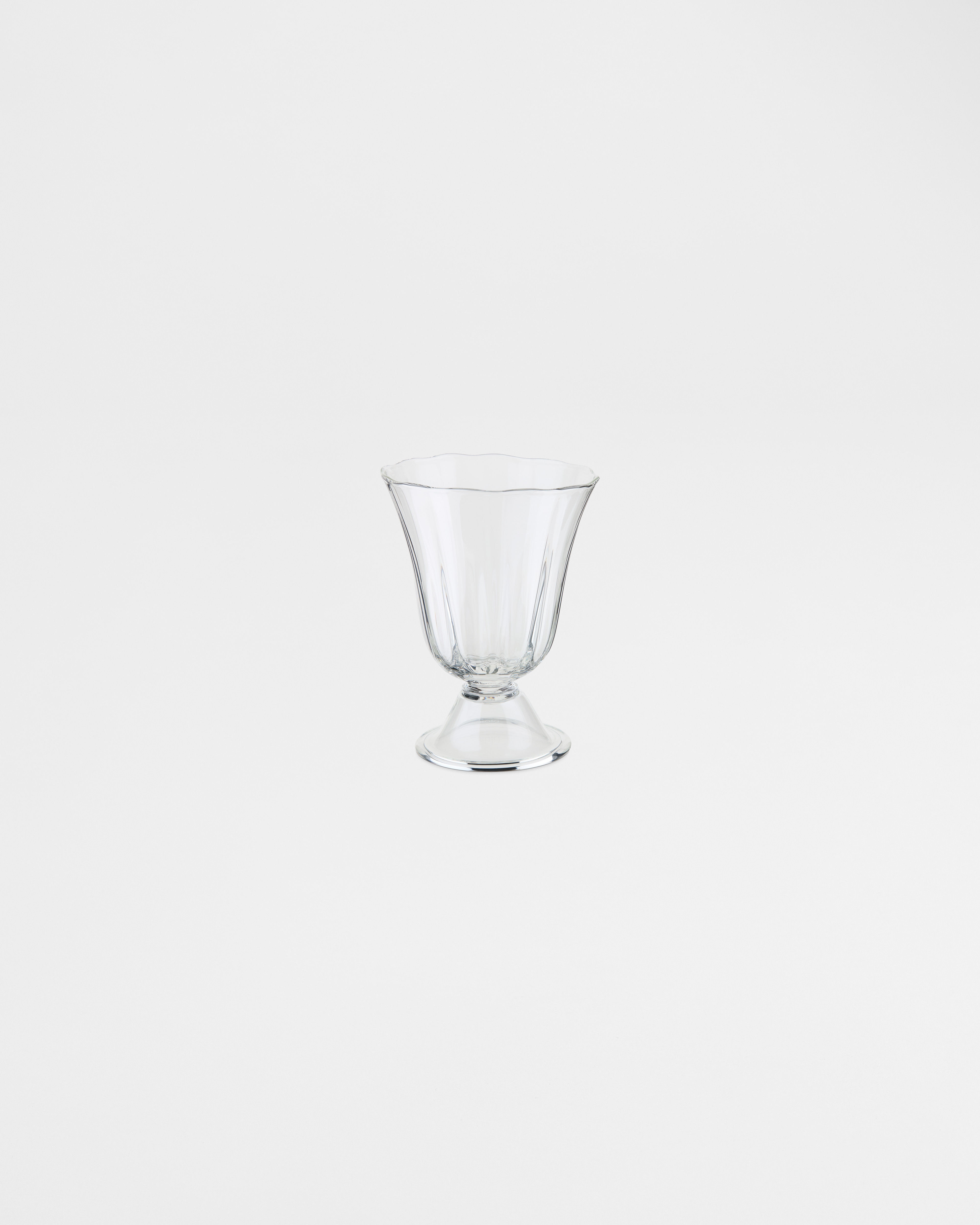 Water Glass Transparent Flower-Shaped Crystalline E01