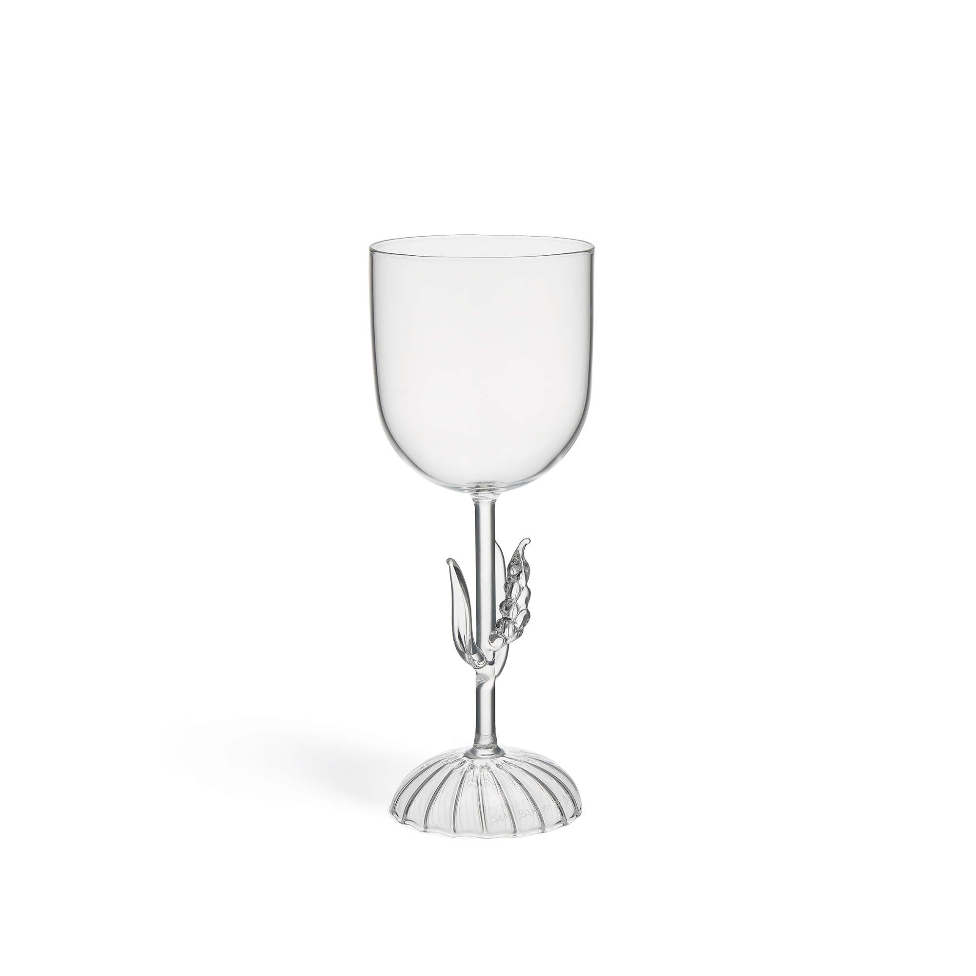 Red Wine Glass Sam Baron for Dior Maison, Transparent Hand-Blown Glass E08