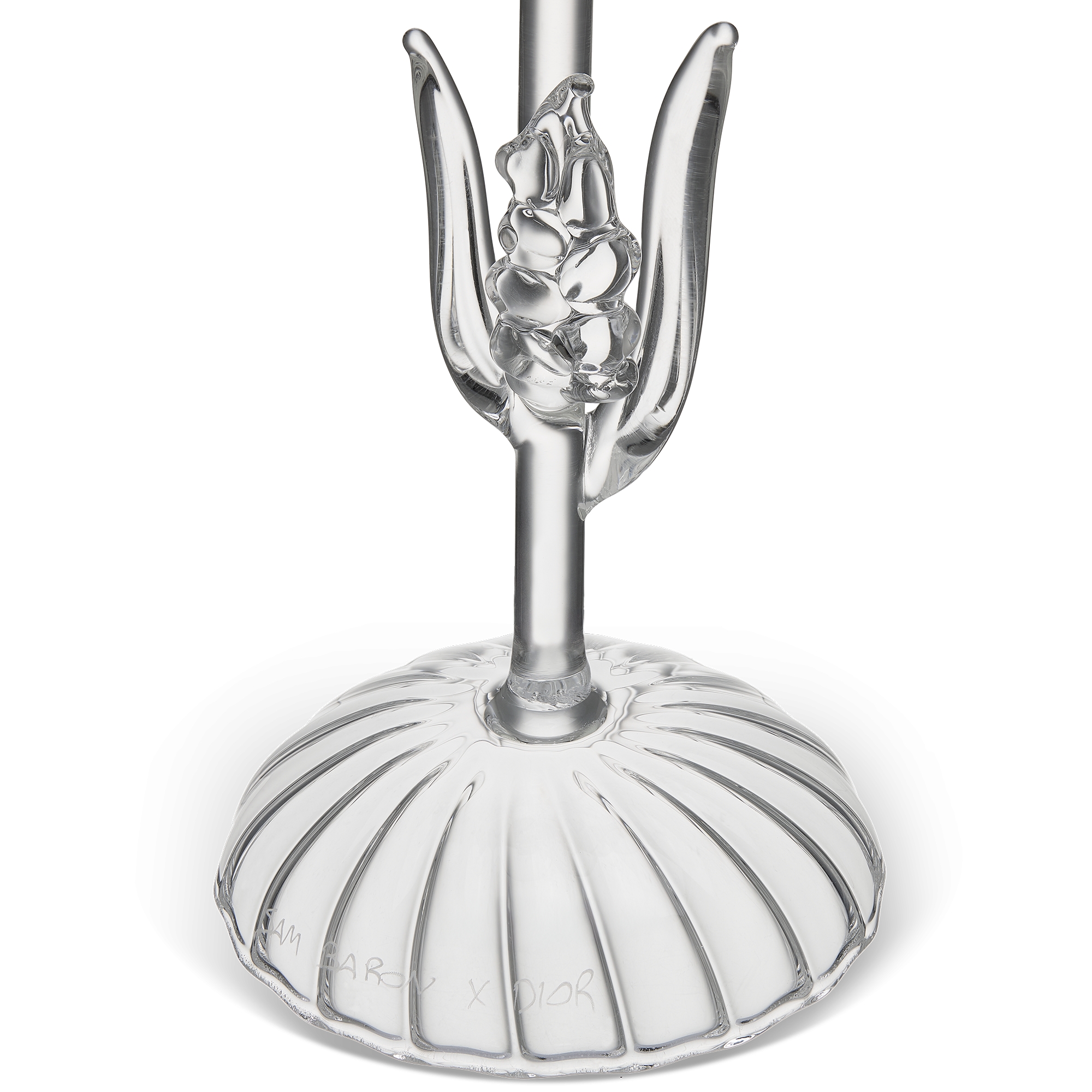 Red Wine Glass Sam Baron for Dior Maison, Transparent Hand-Blown Glass E09