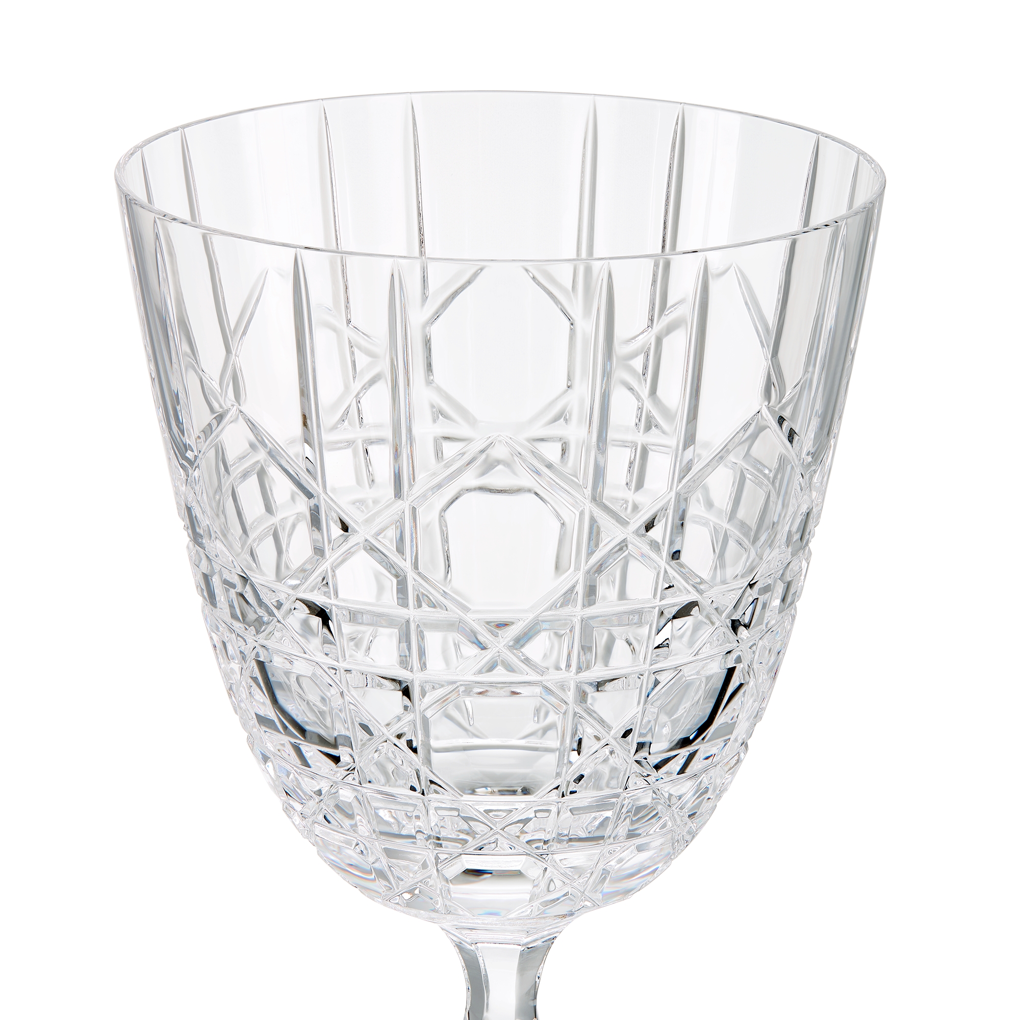 Water Glass Crystal with Cannage Motif E09