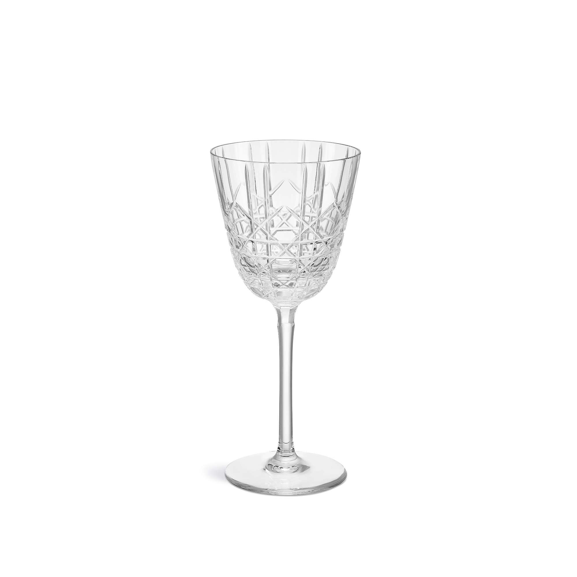 Wine Glass Crystal with Cannage Motif E01