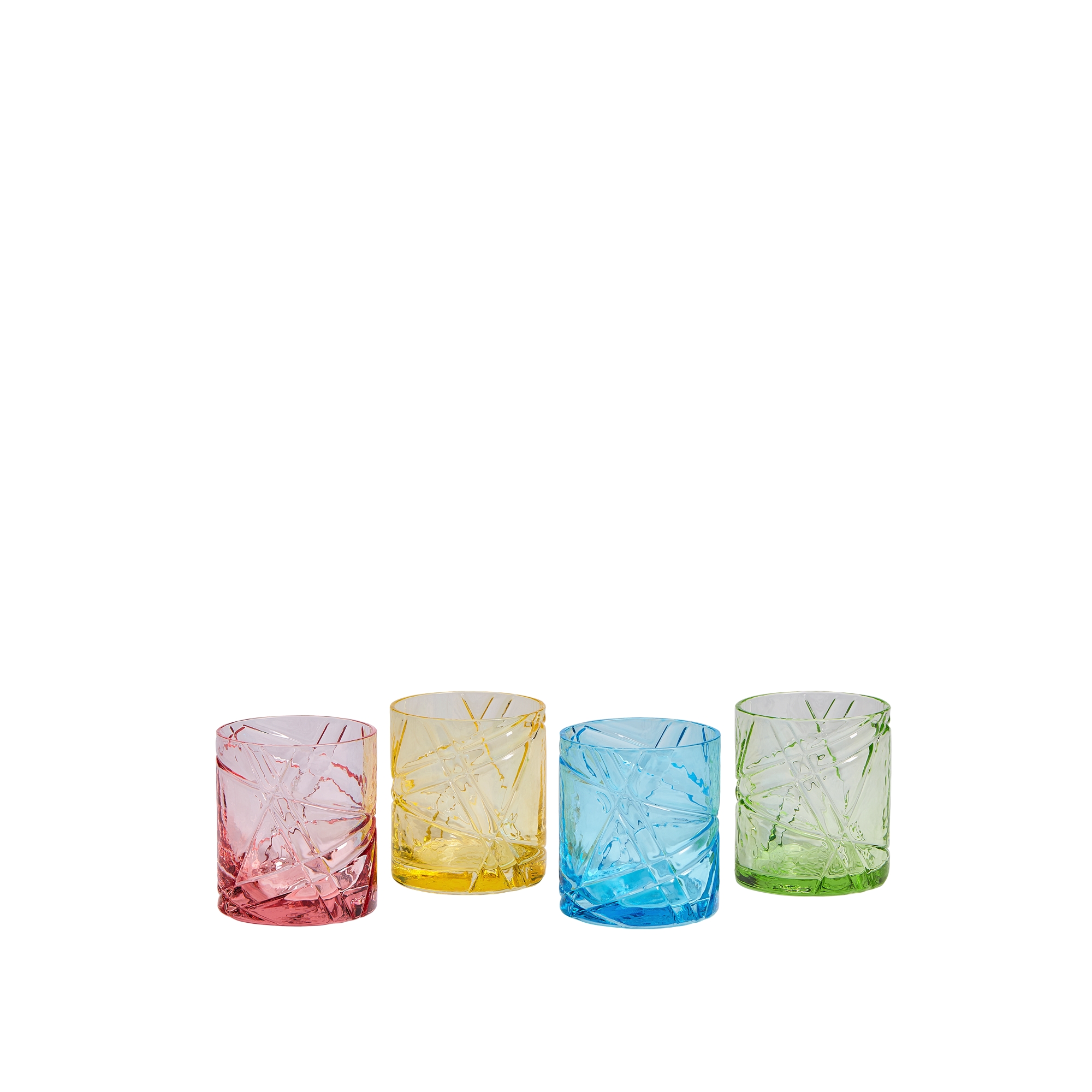  Veelkleurig transparant kristal in pasteltinten