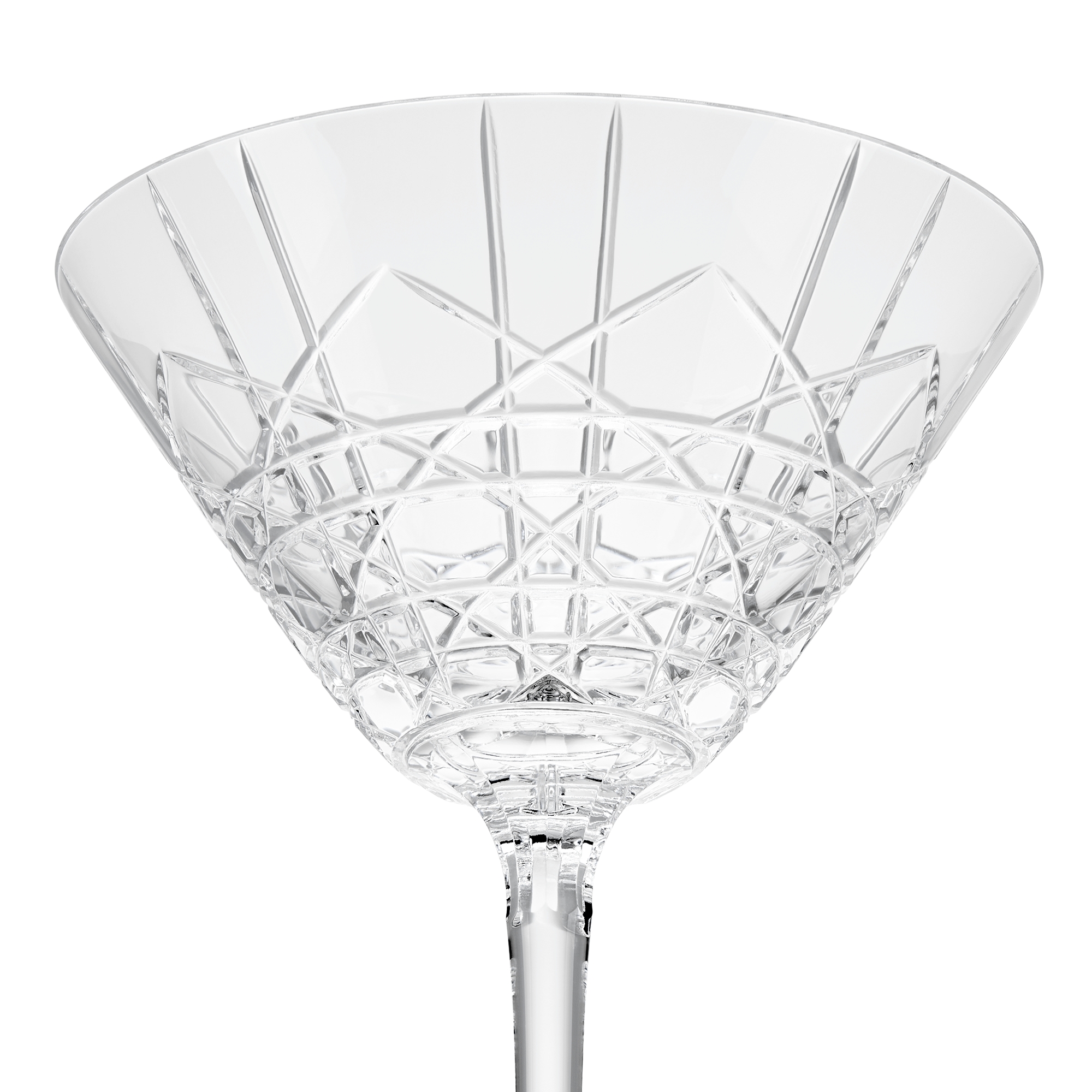 Martini Glass Crystal with Cannage Motif E10