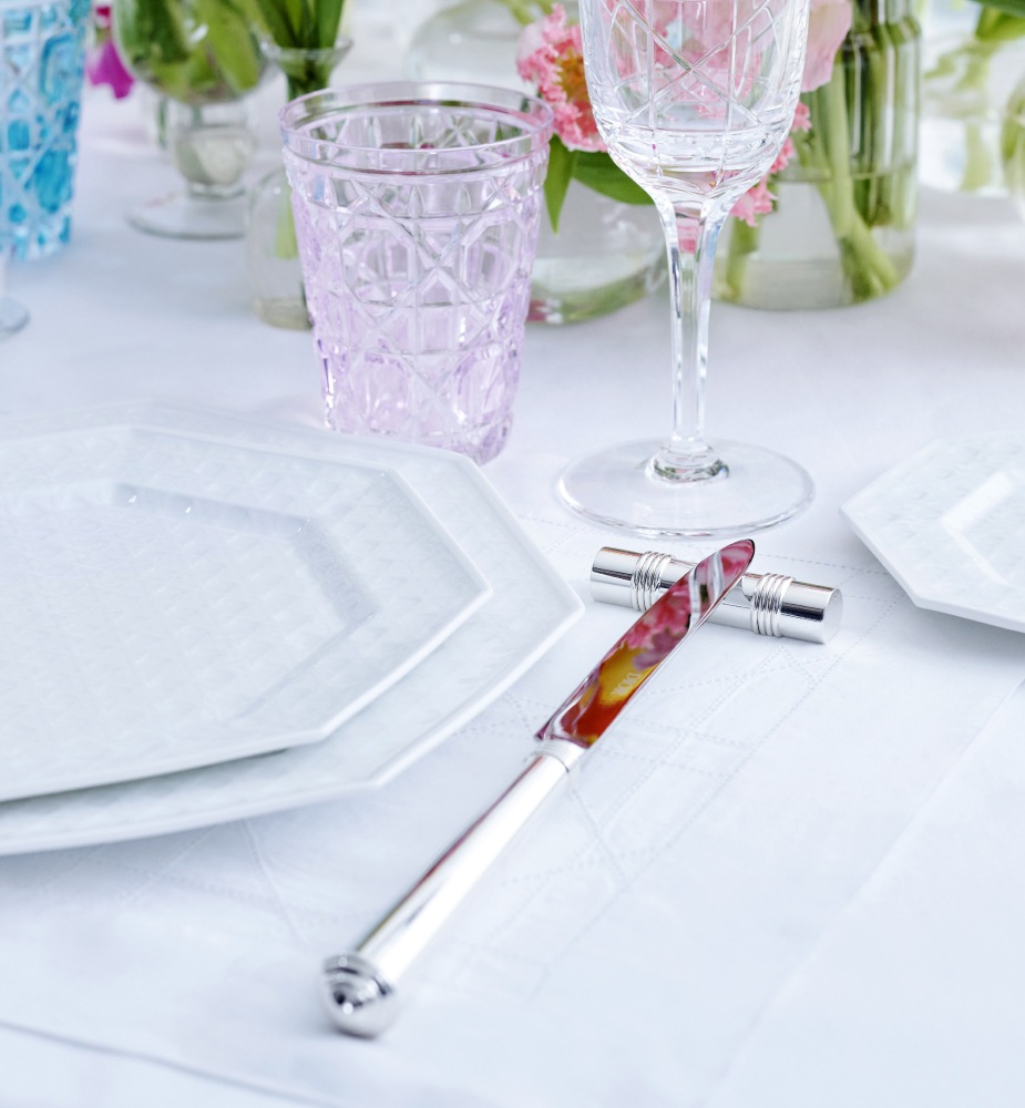 Couteau de table Rond Point, métal argenté E12