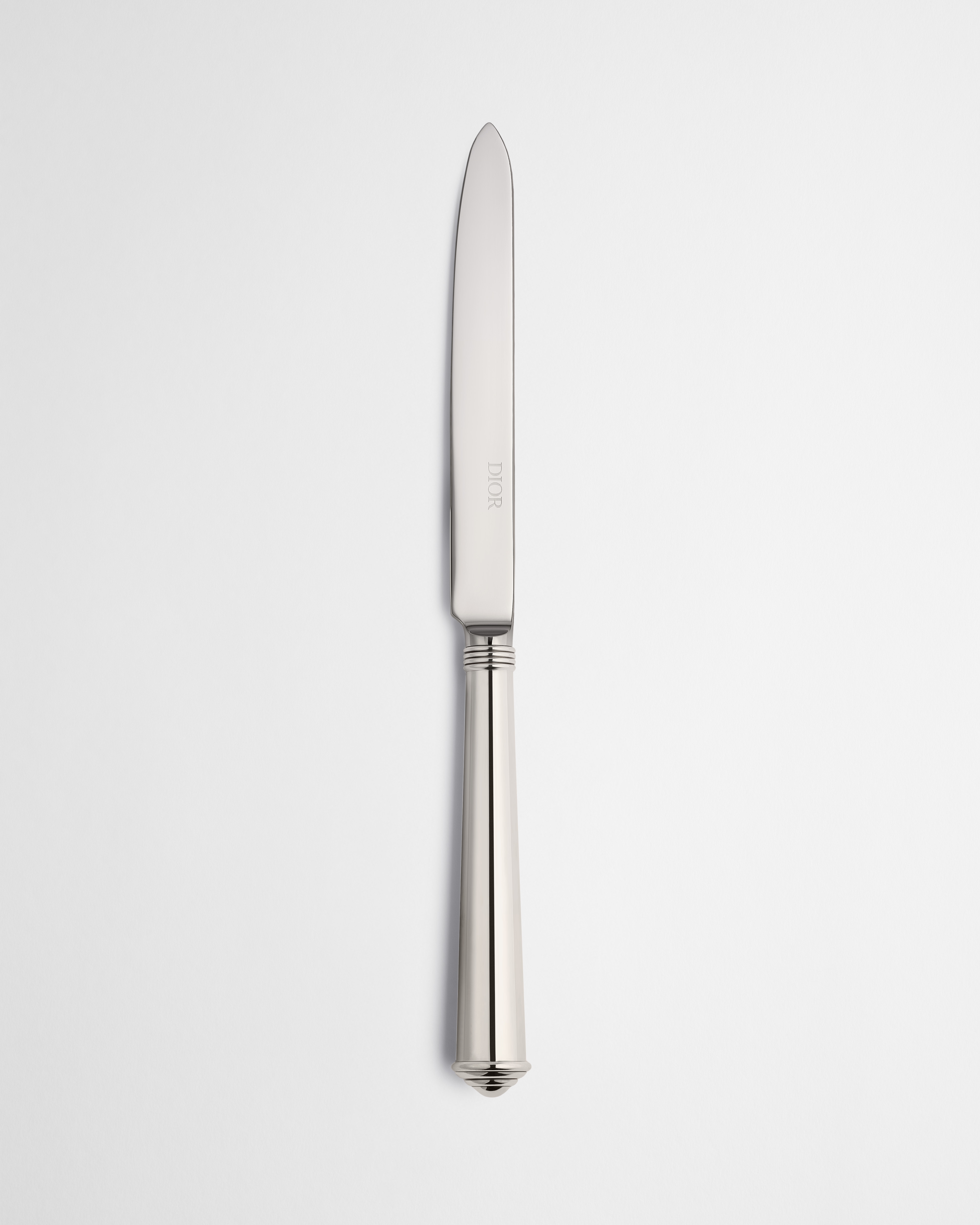 Table Knife Rond Point, Silver-Plated Metal E01