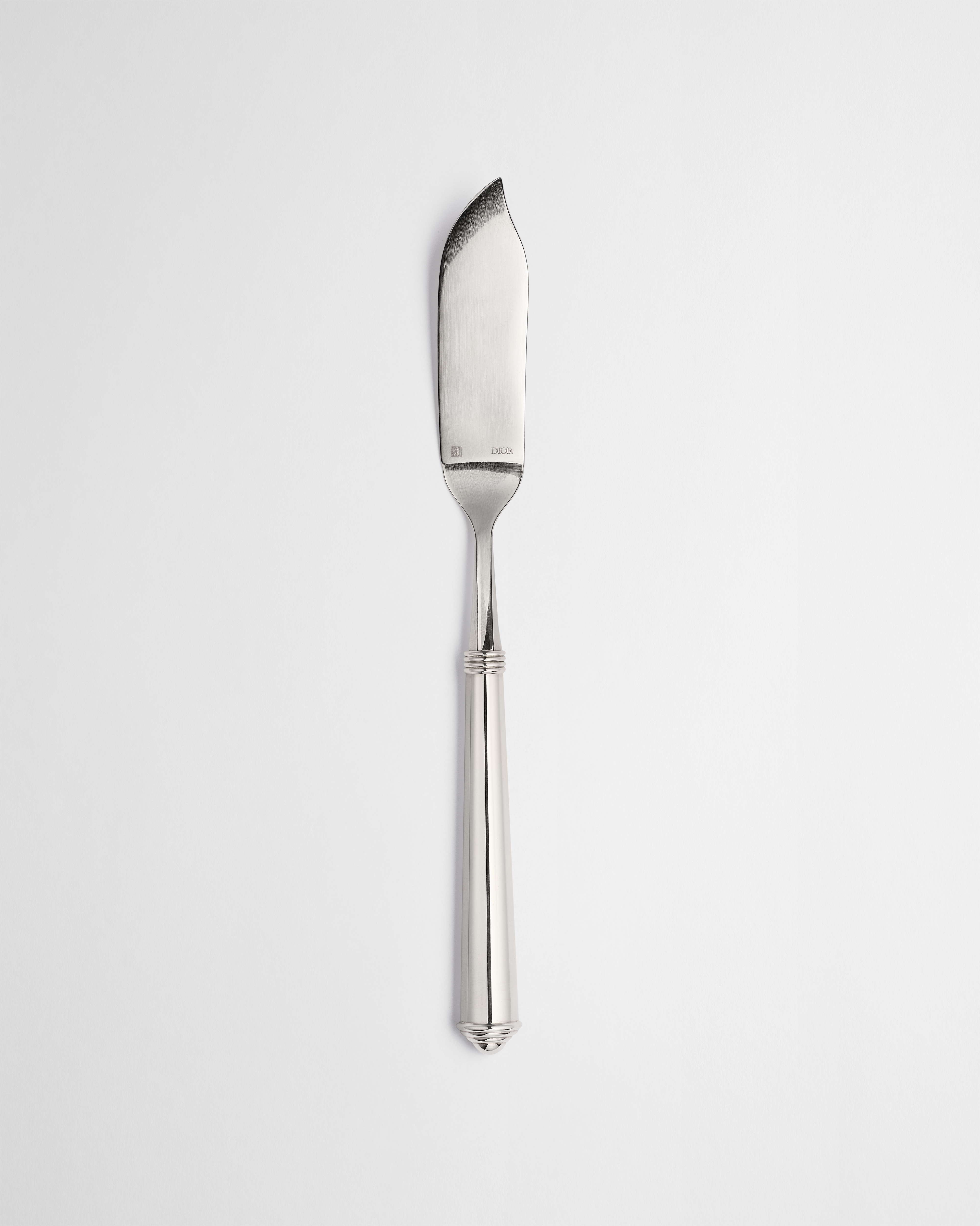 Fish Knife Rond Point, Silver-Plated Metal E01