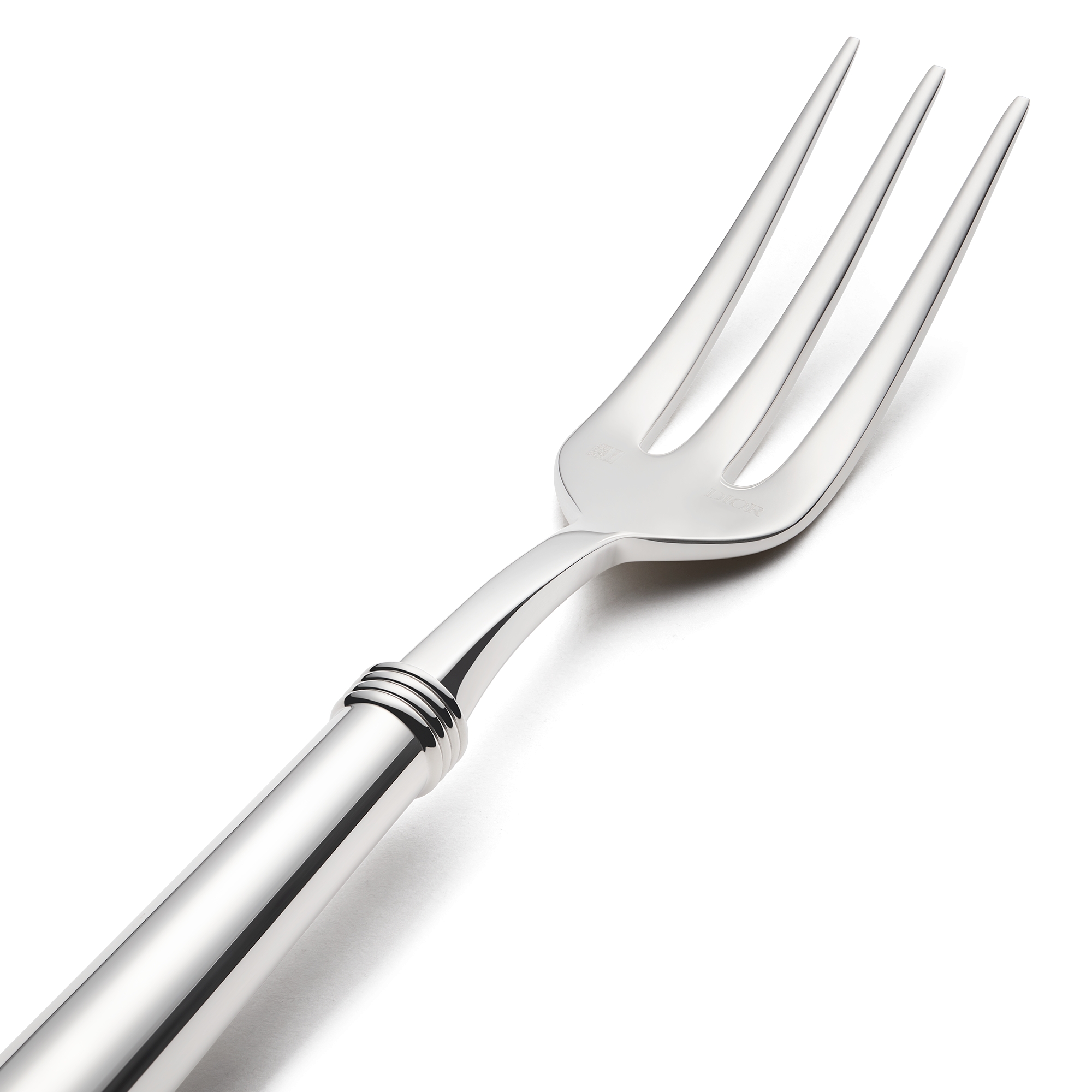 Fish Fork Rond Point, Silver-Plated Metal E09
