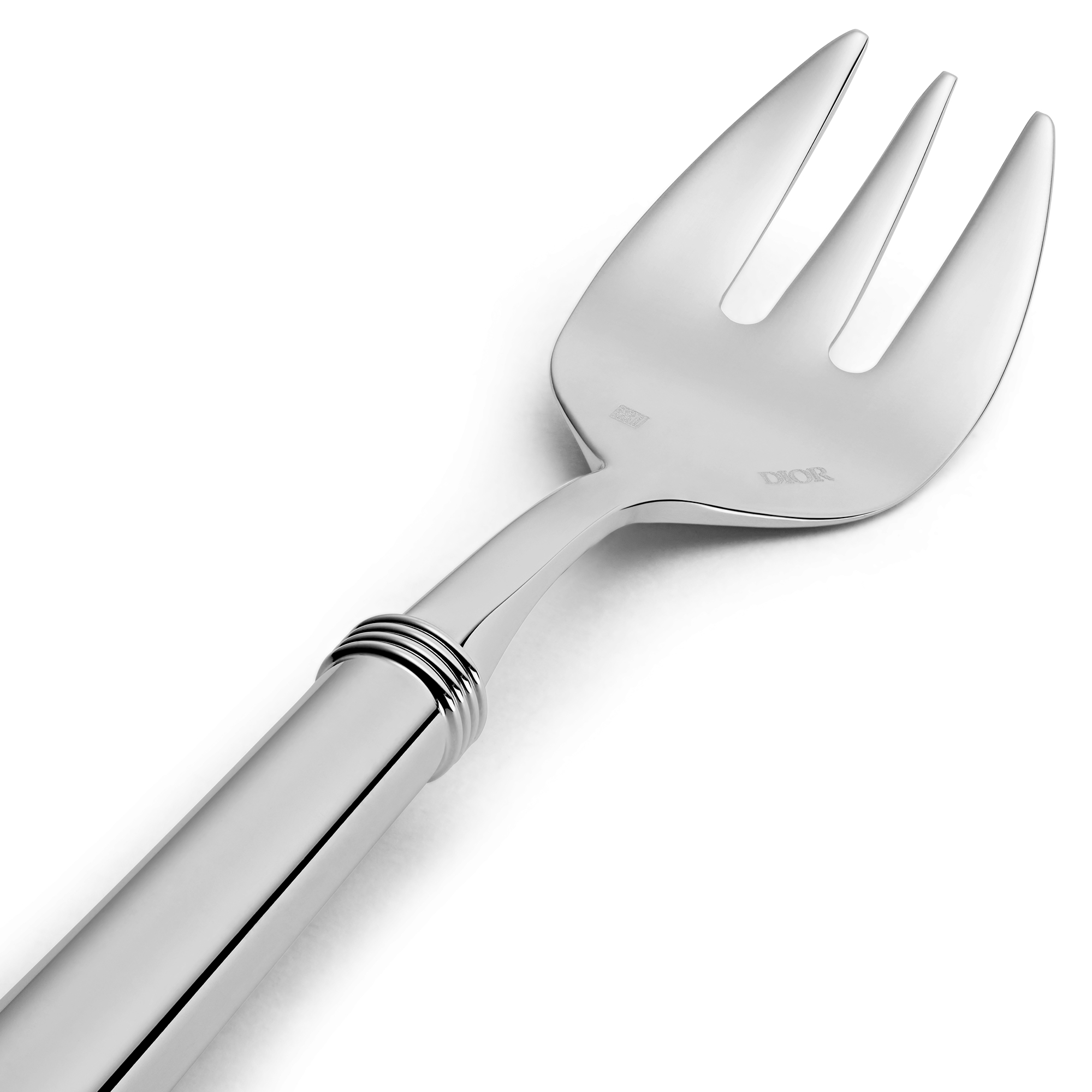 Oyster Fork Rond Point, Silver-Plated Metal E09