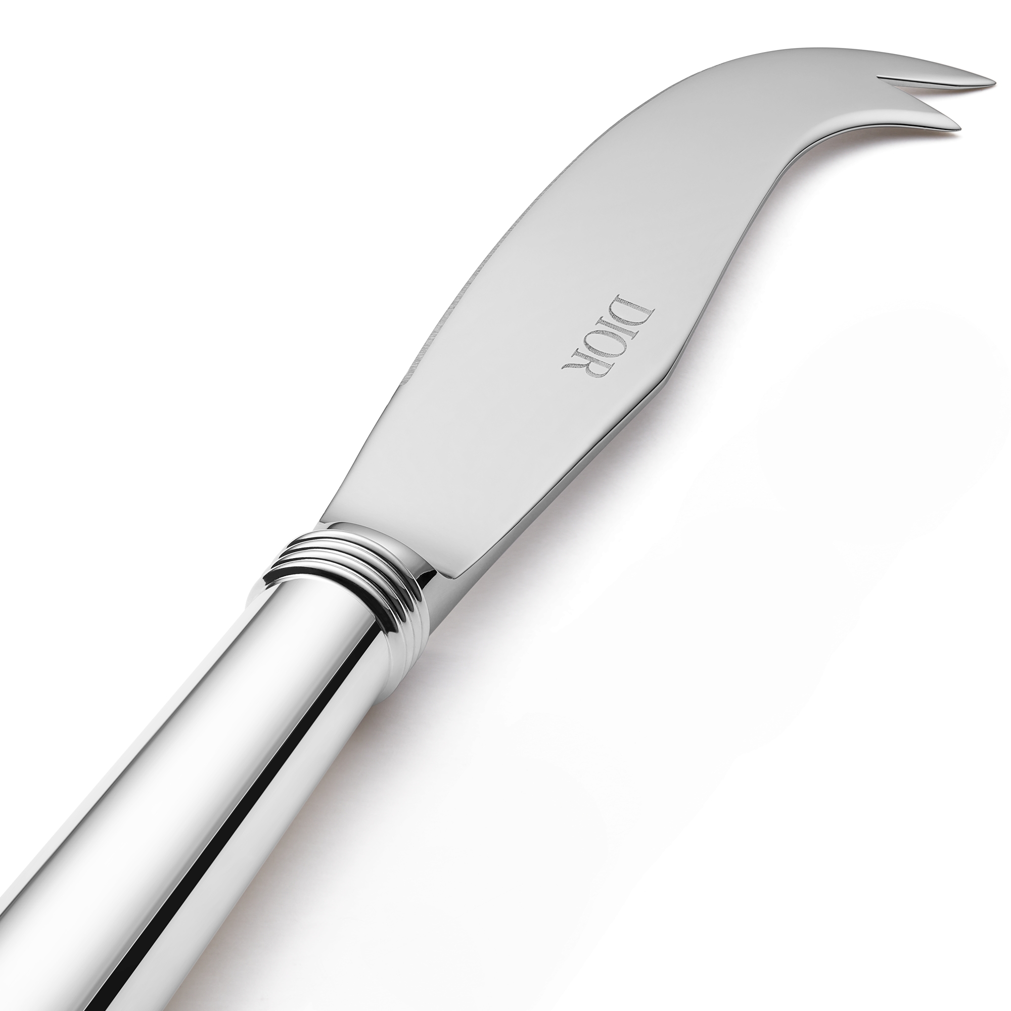 Cheese Knife Rond Point, Silver-Plated Metal E09