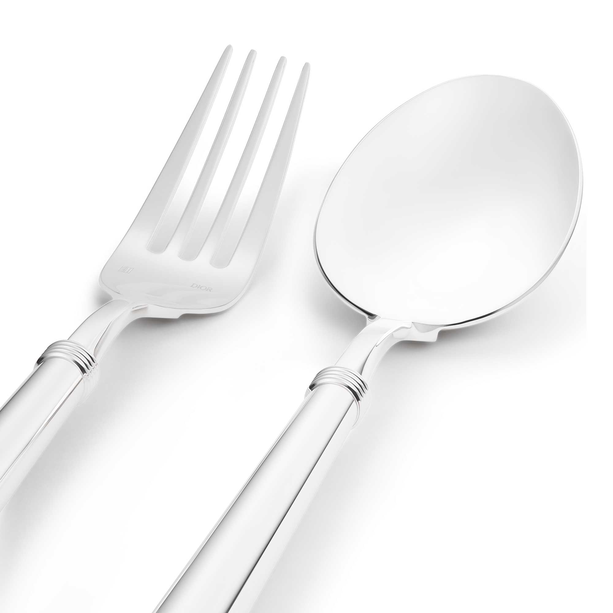 Serving Set Rond Point, Silver-Plated Metal E09
