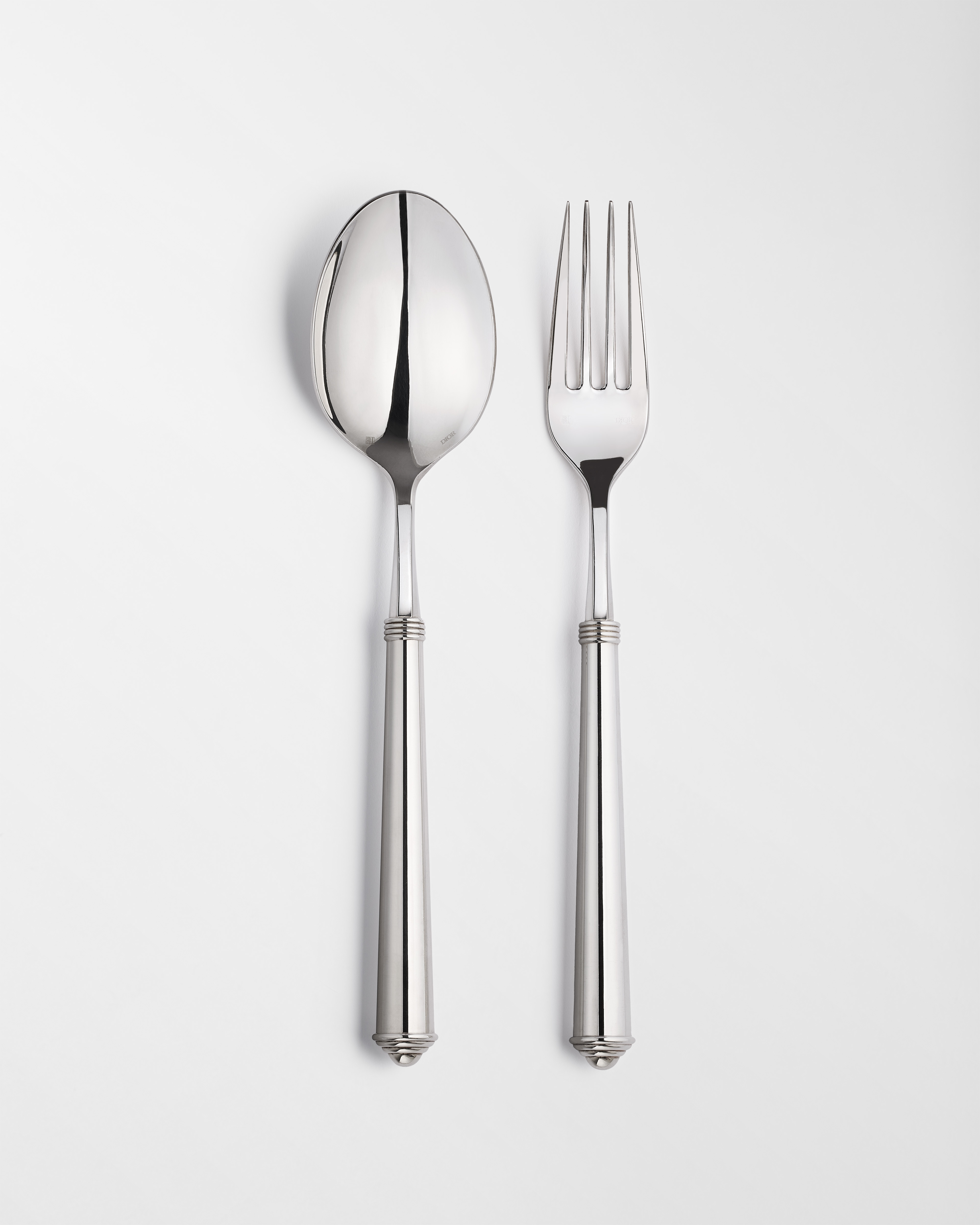 Serving Set Rond Point, Silver-Plated Metal E01