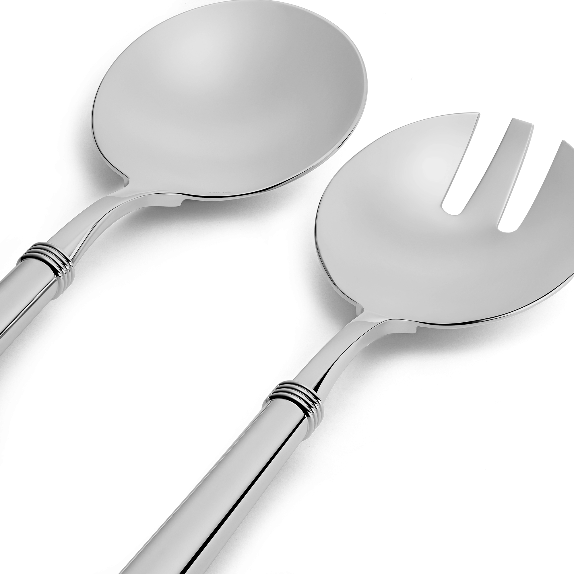 Saladeset Rond Point, zilvergecoat metaal E09