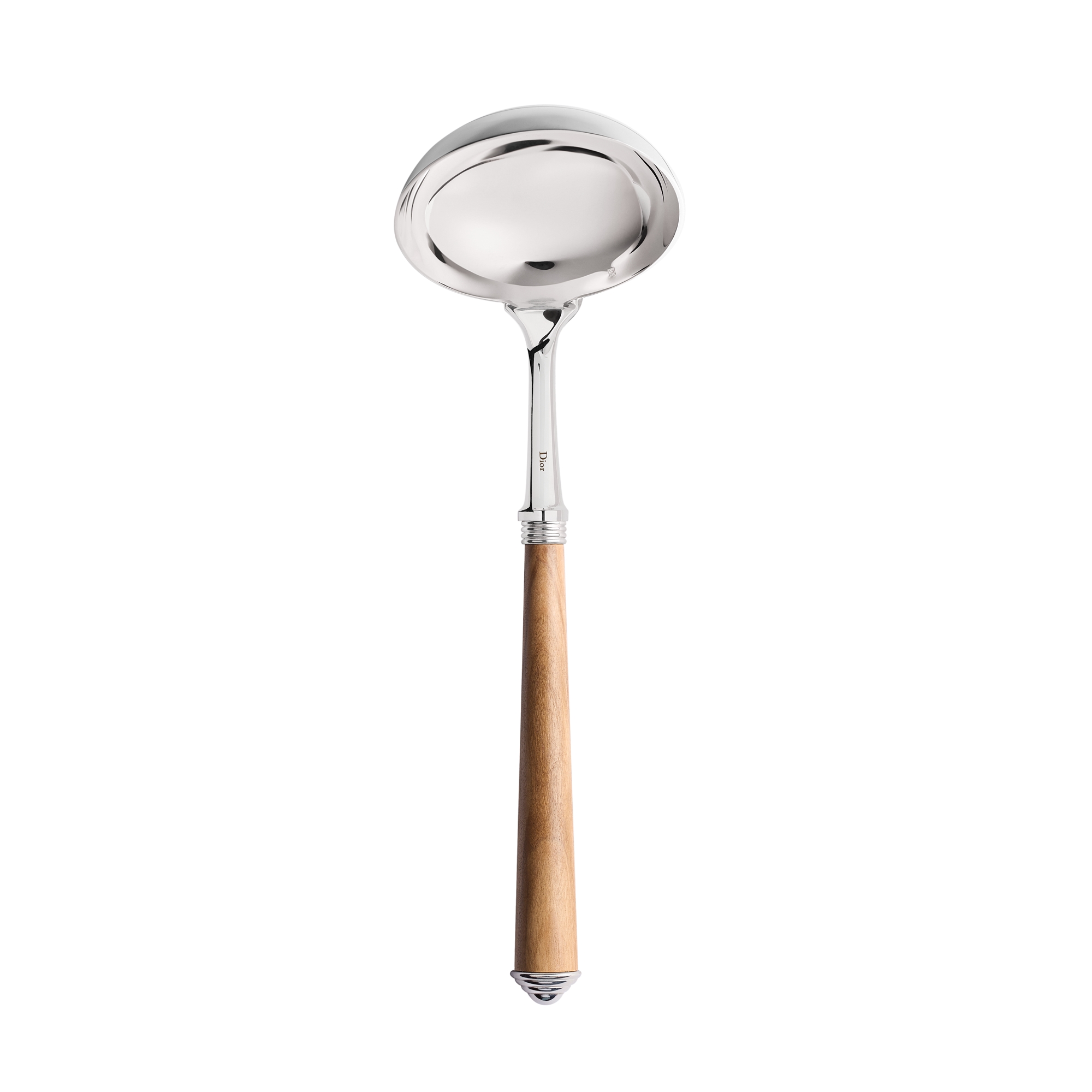 Ladle Silver-Plated Metal and Olive Wood | DIOR US