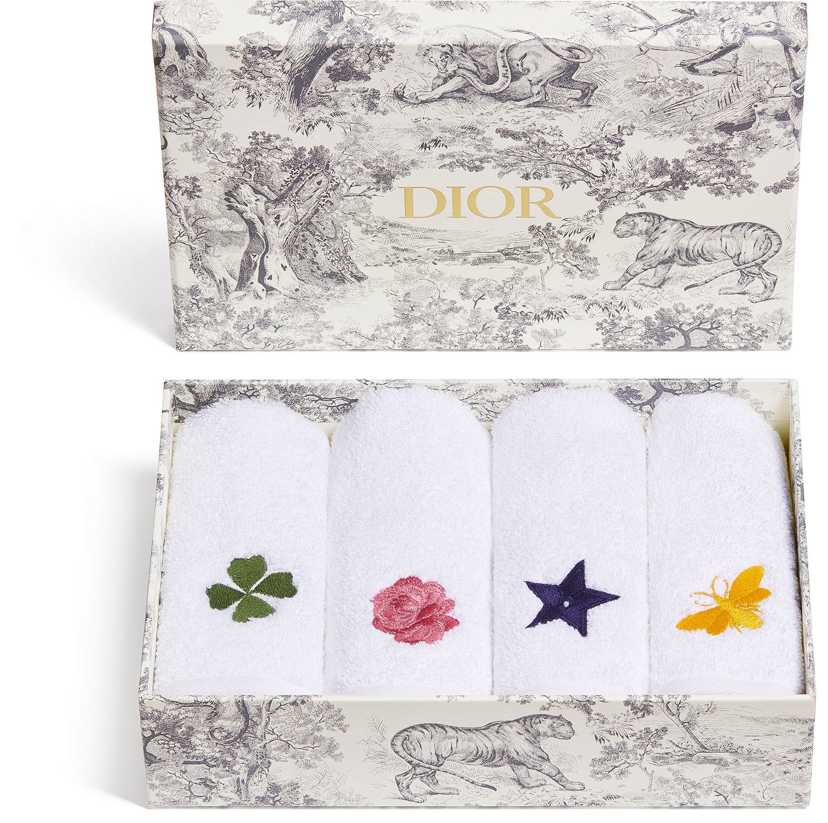 Coffret de 4 serviettes invités aria_woman_viewcode_e01