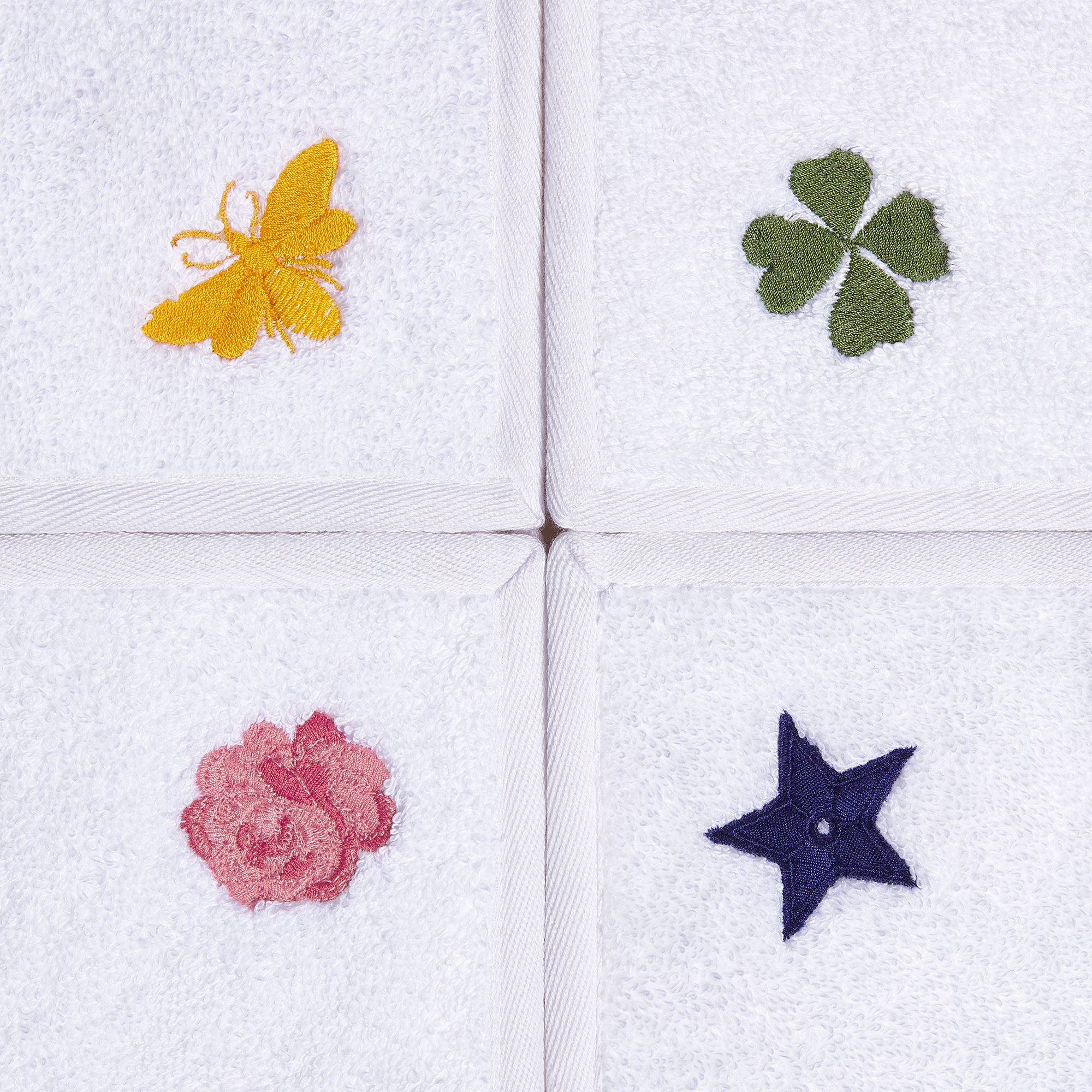 Set of Four Hand Towels Detailed view