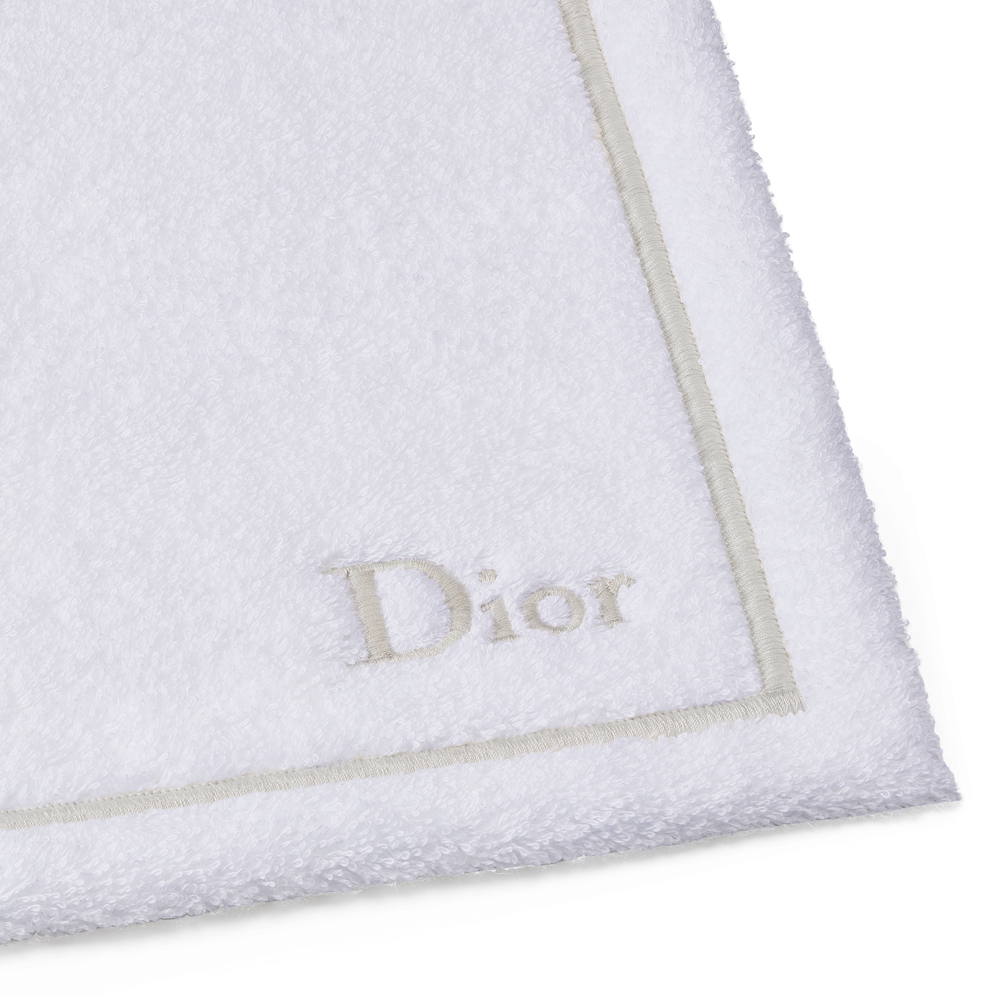 Asciugamano per viso Diorline, bianco e oro E09