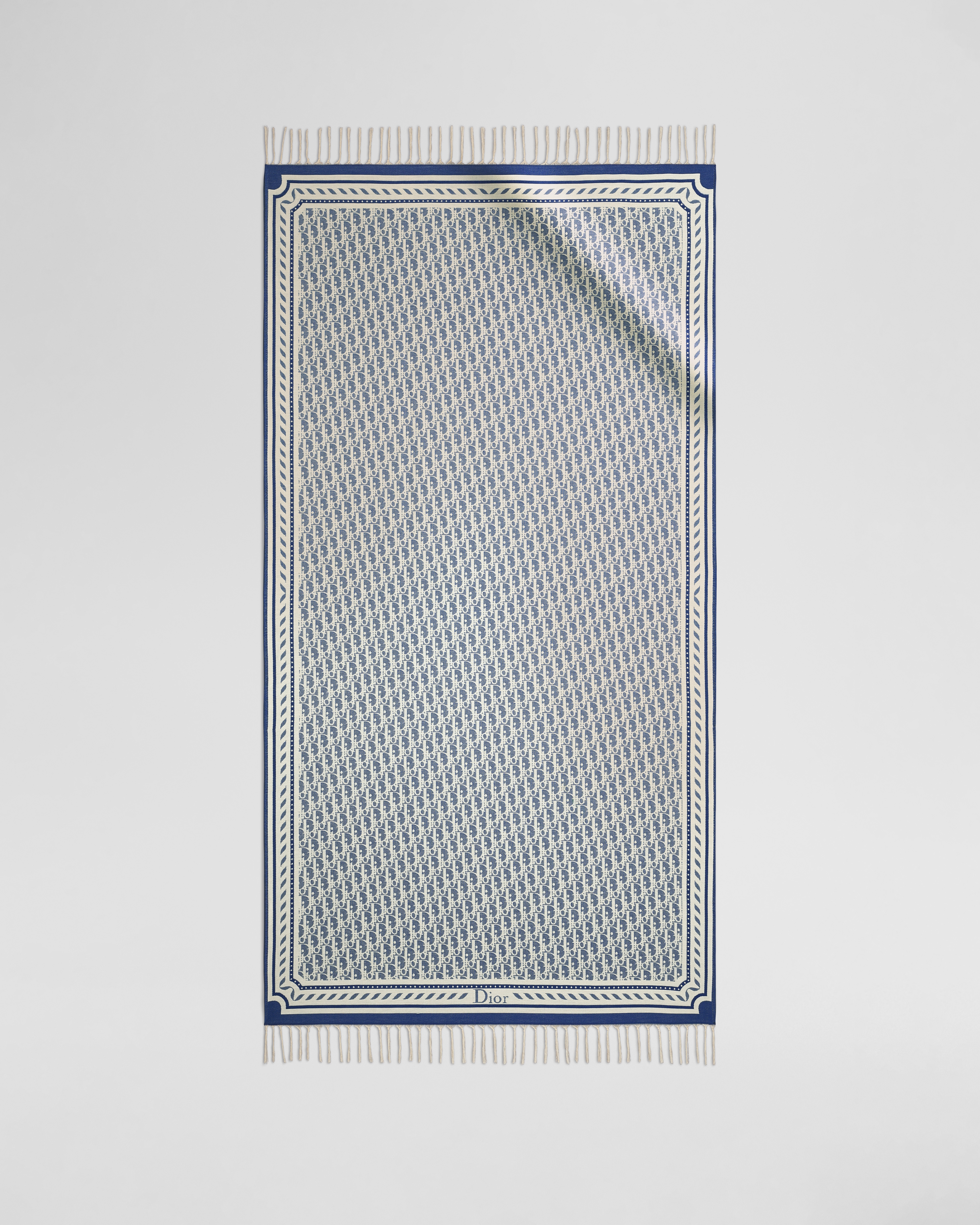 Fouta Beach Towel Blue Cotton E01