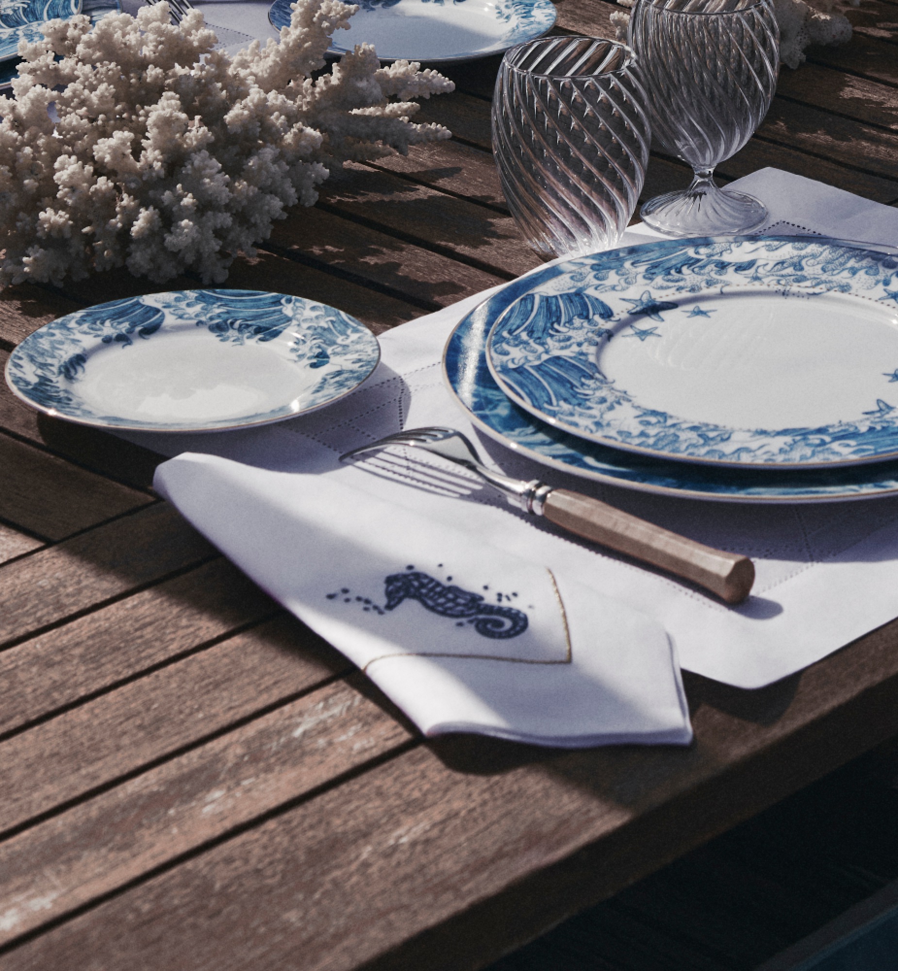 Tork Serviette Dinner Doux bleu océan
