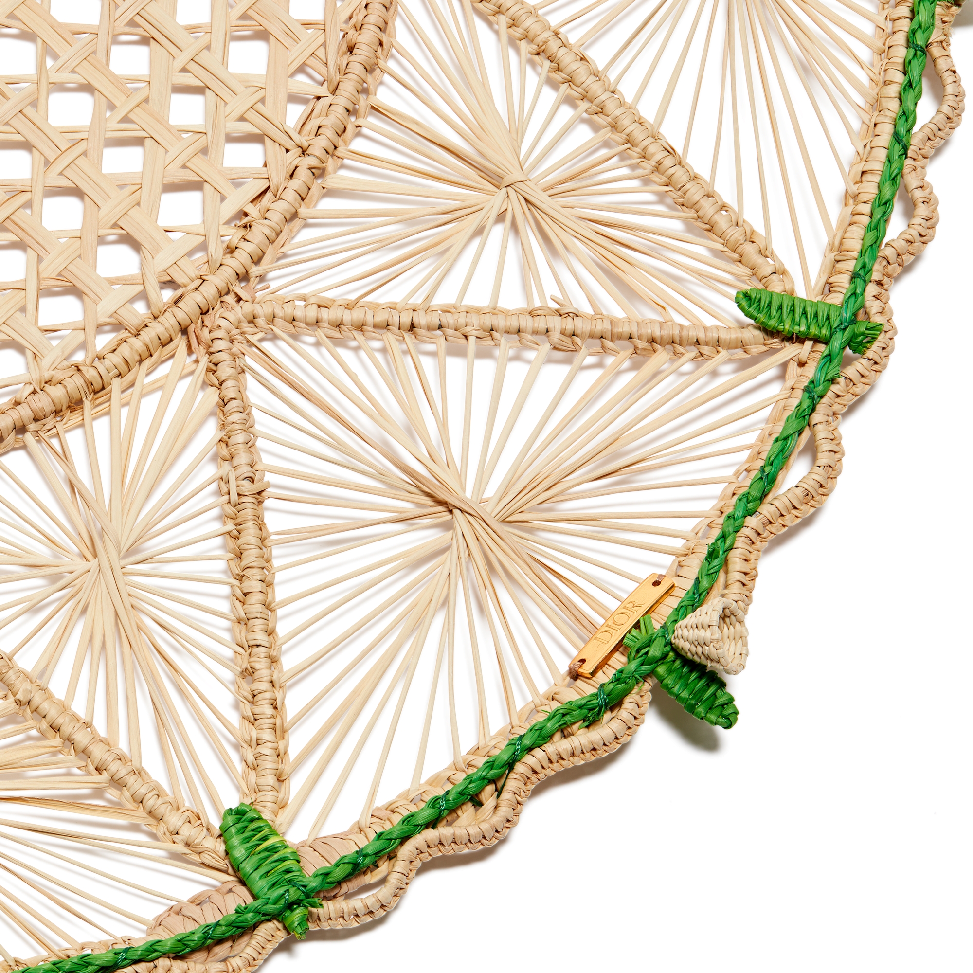 Embroidered Placemat Lily of the Valley, Green E09