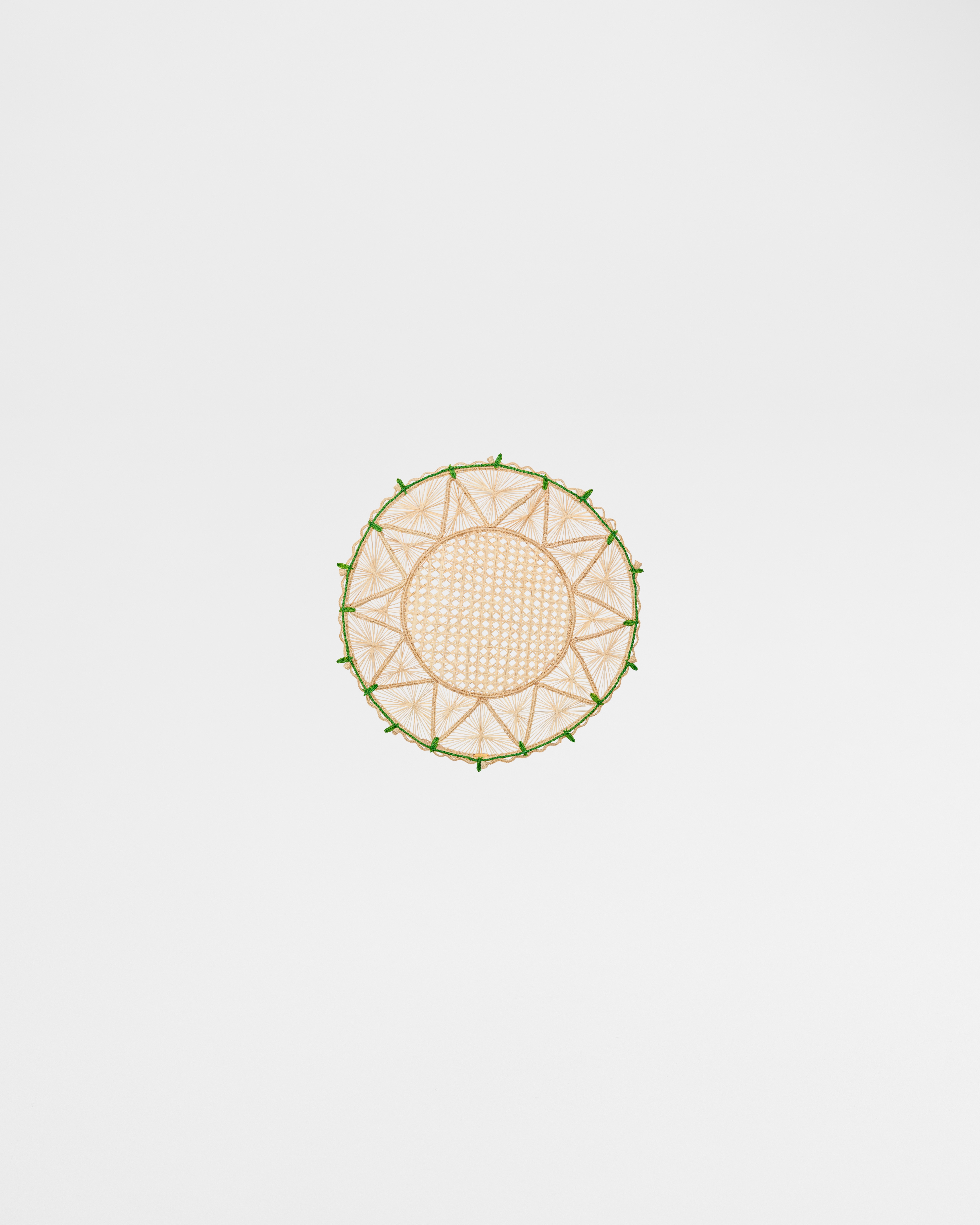 Set de table brodé Muguet, vert E01