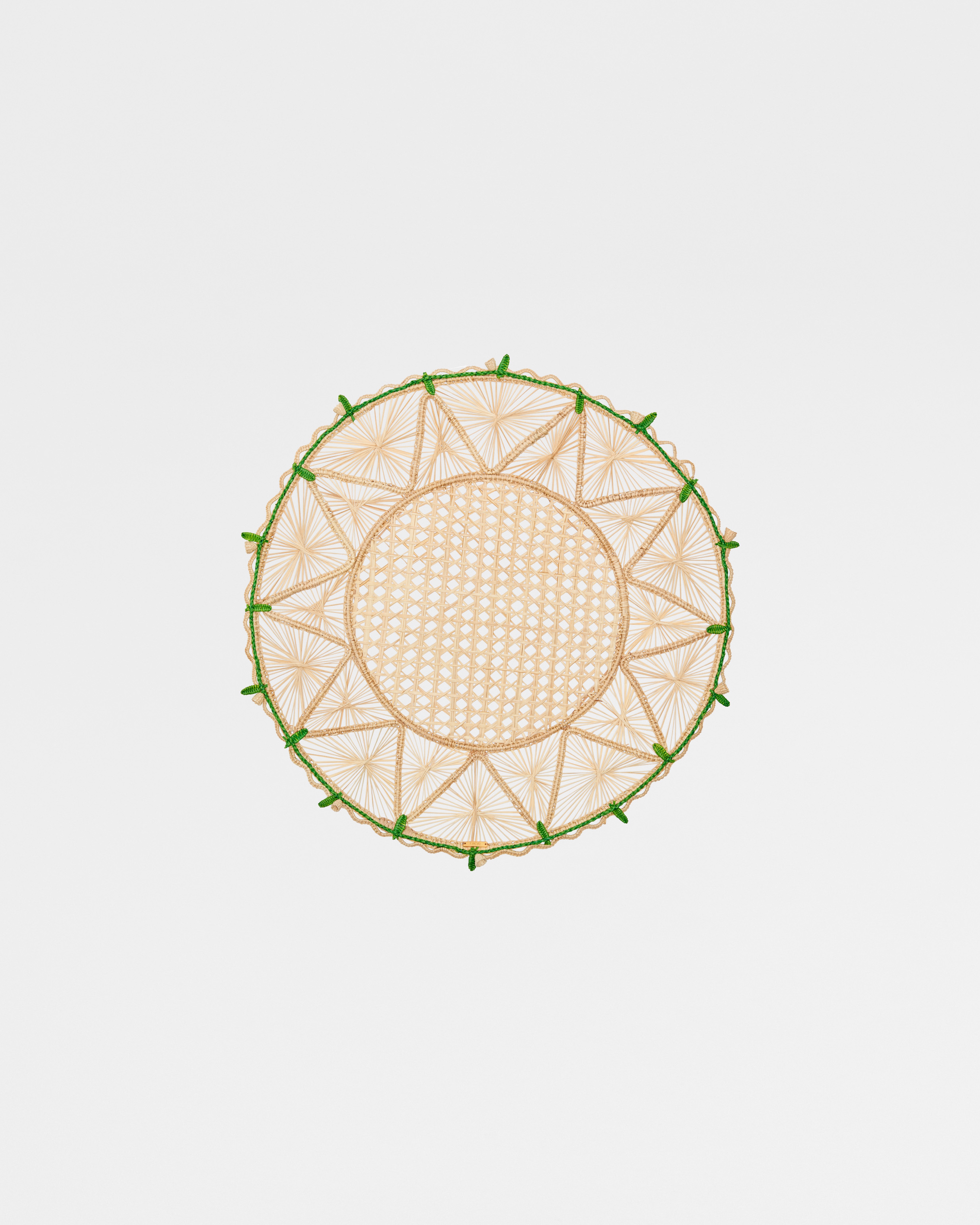 Embroidered Placemat Lily of the Valley, Green E01