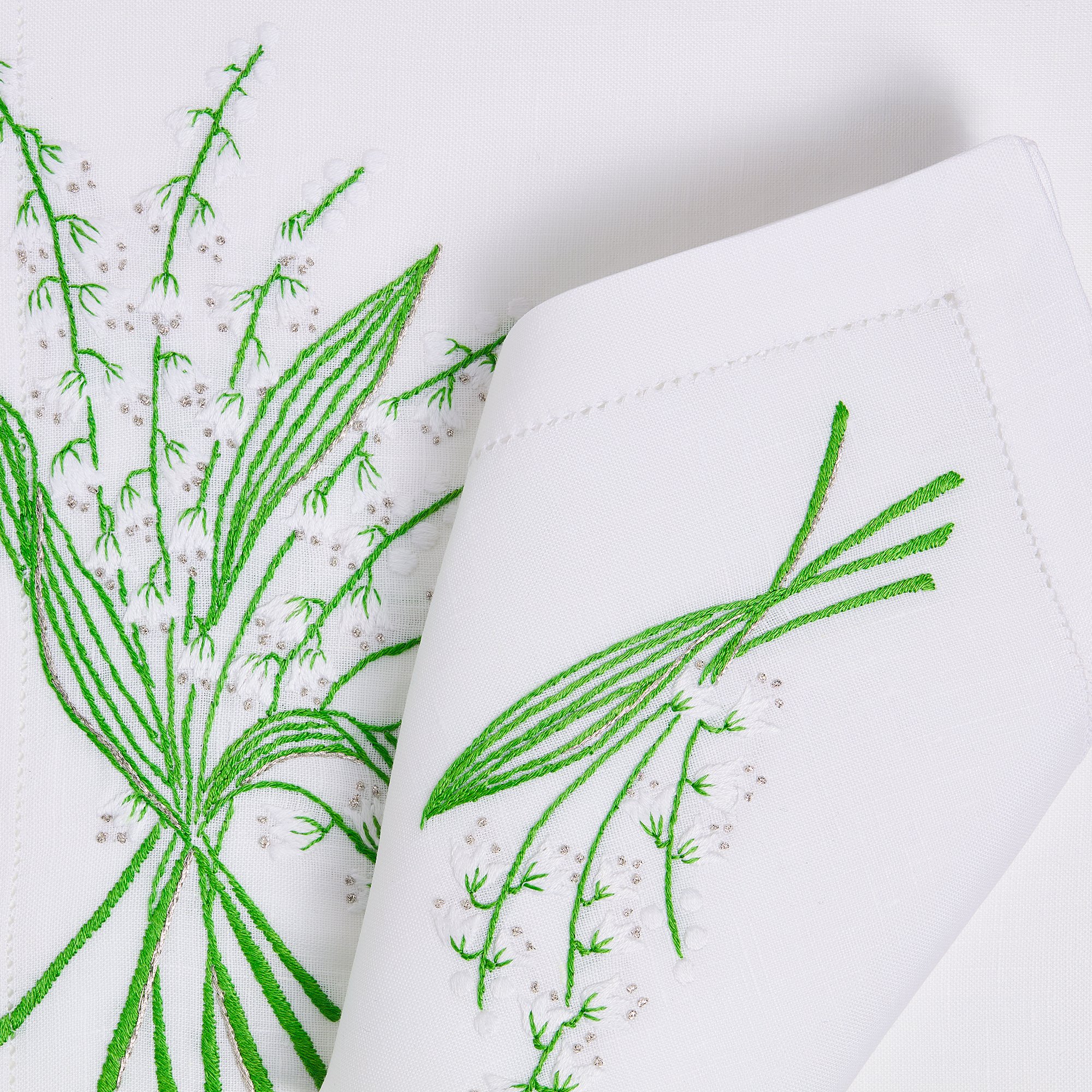 刺繡餐墊和餐巾套裝 aria_wornView