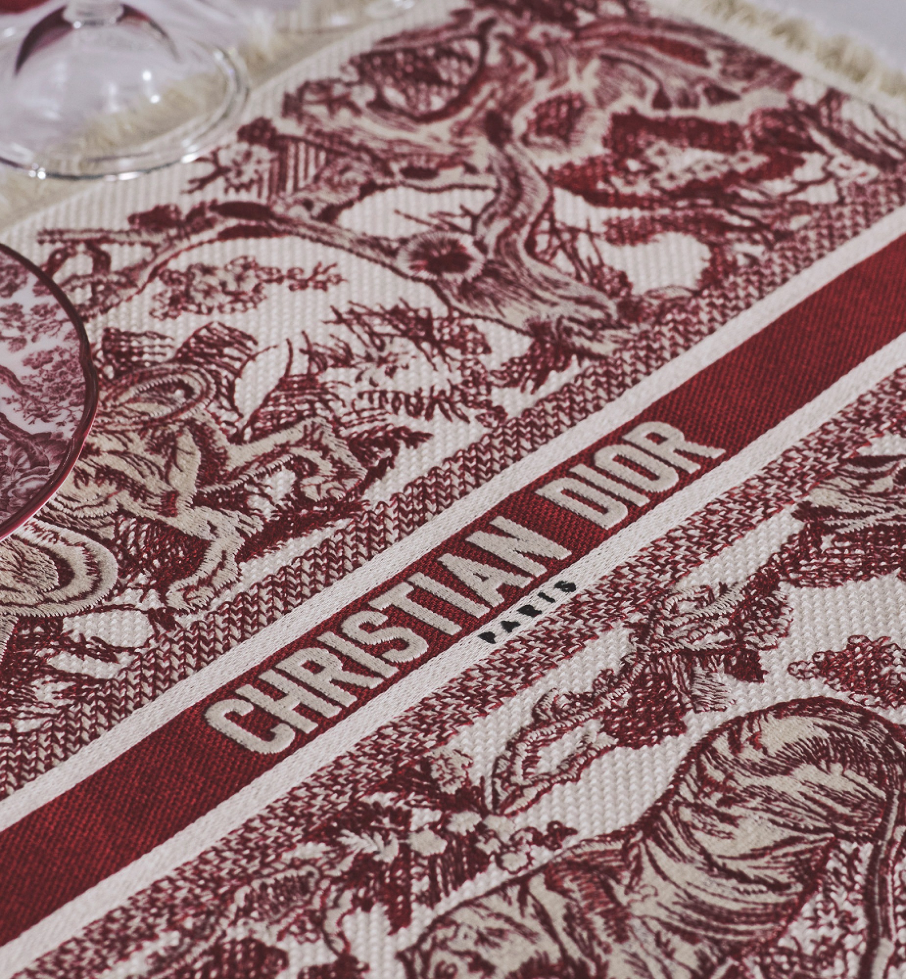 Placemat Burgundy Toile de Jouy E12