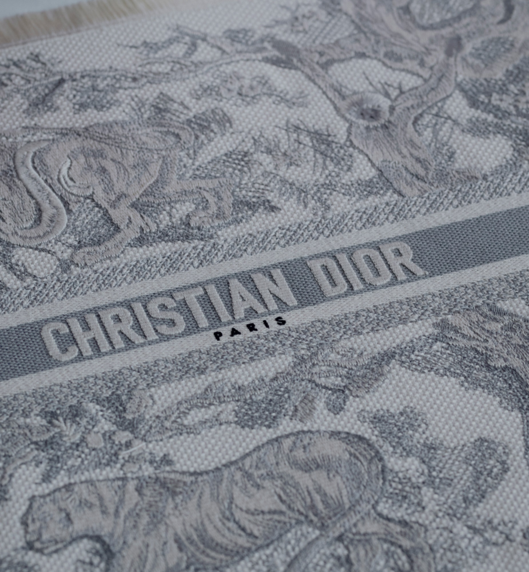 Set de table Toile de Jouy, gris E12