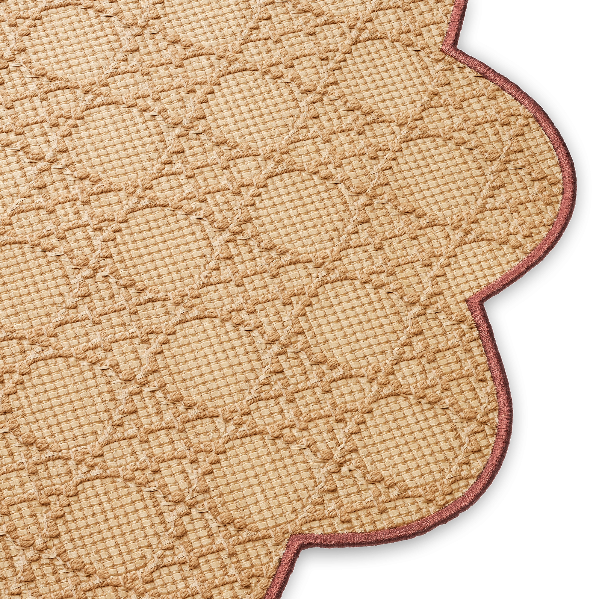Placemat Beige katoen met Cannage-motief E09