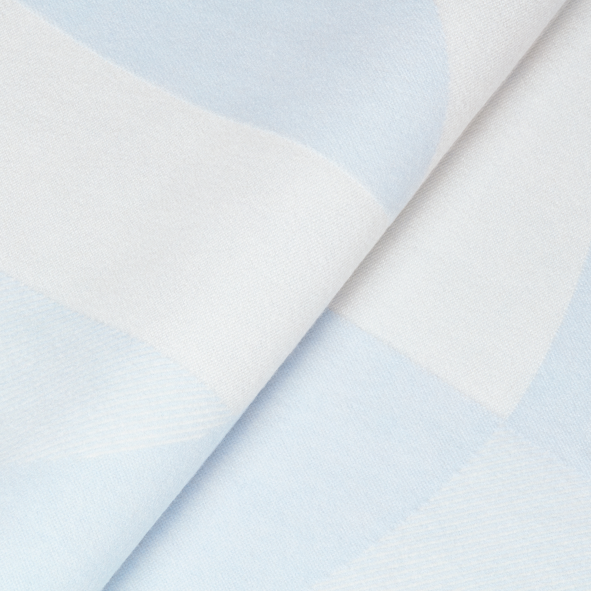Baby Blanket Blue CD Entrelacés Cashmere Jacquard E09