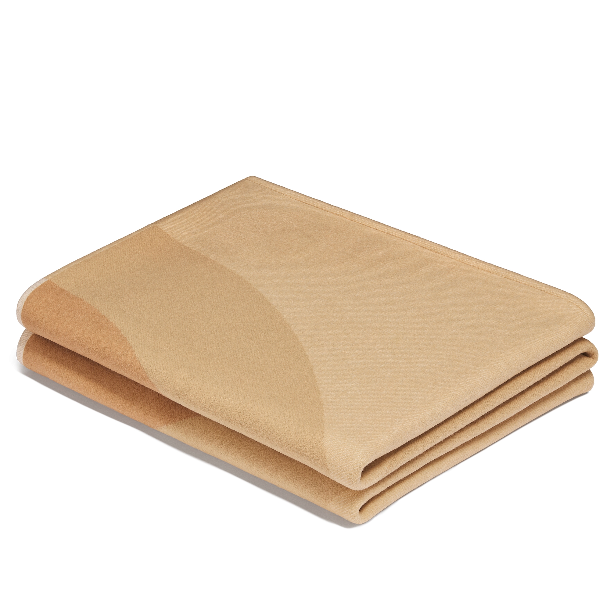 Blanket Beige CD Entrelacés Wool and Cashmere E03