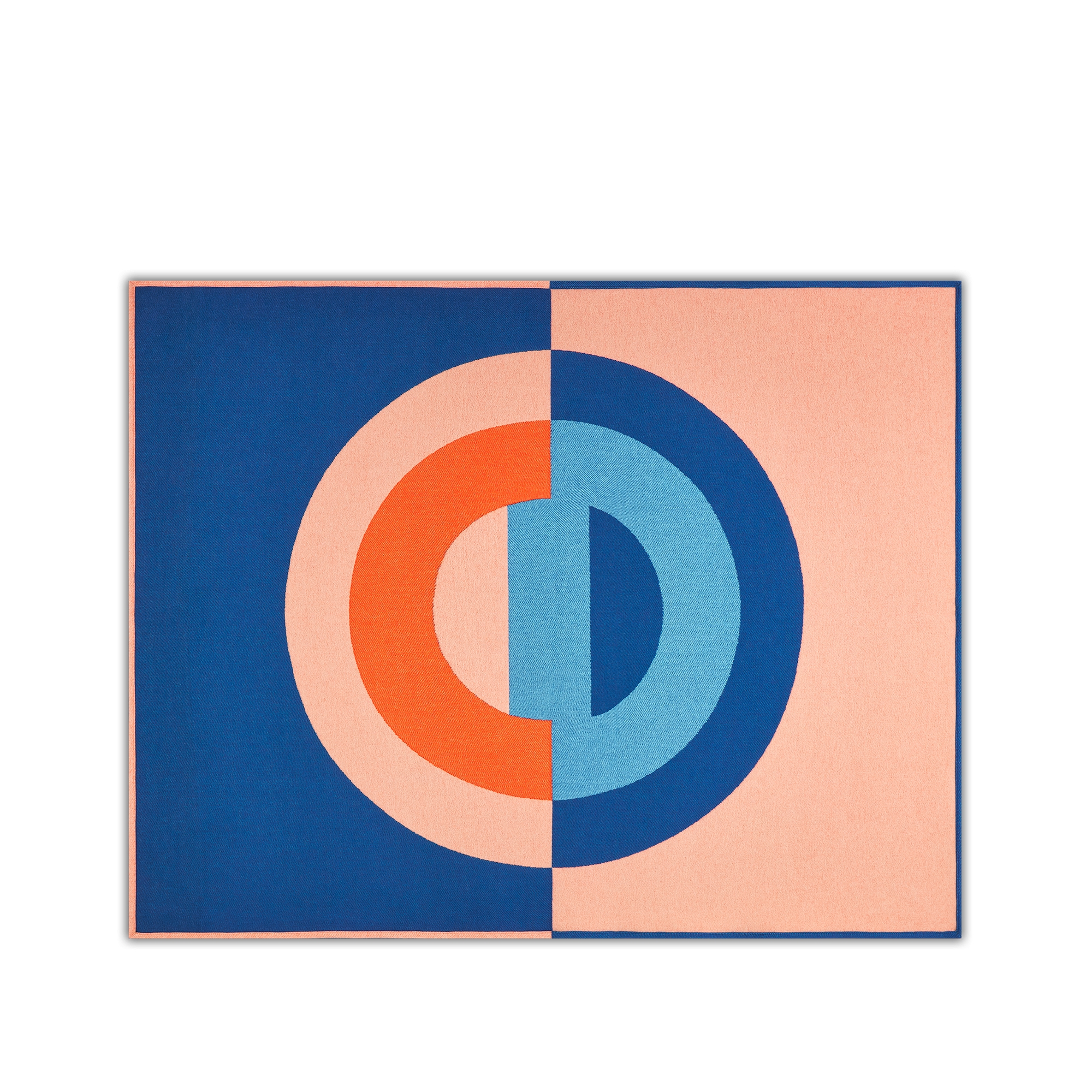 블랭킷 블루 CD Entrelacés 울 캐시미어 E08