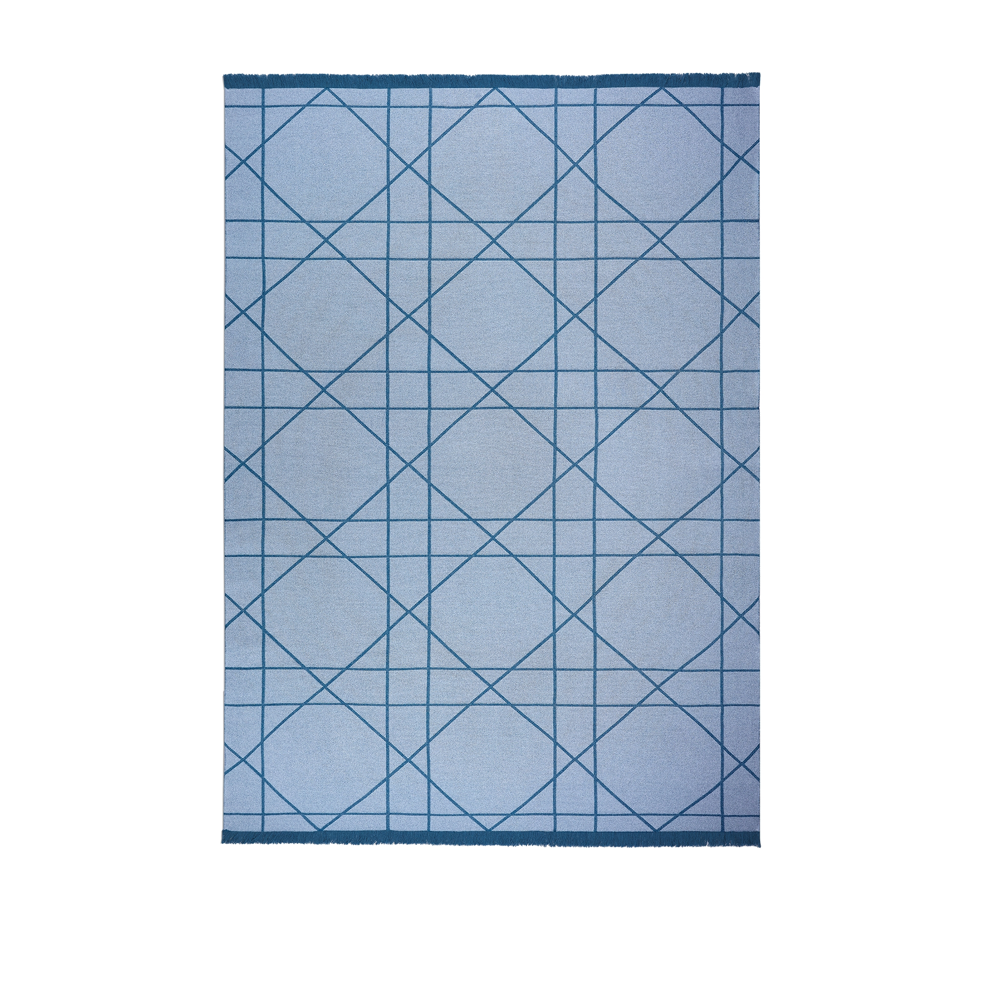 Decke Cannage in Blau E08