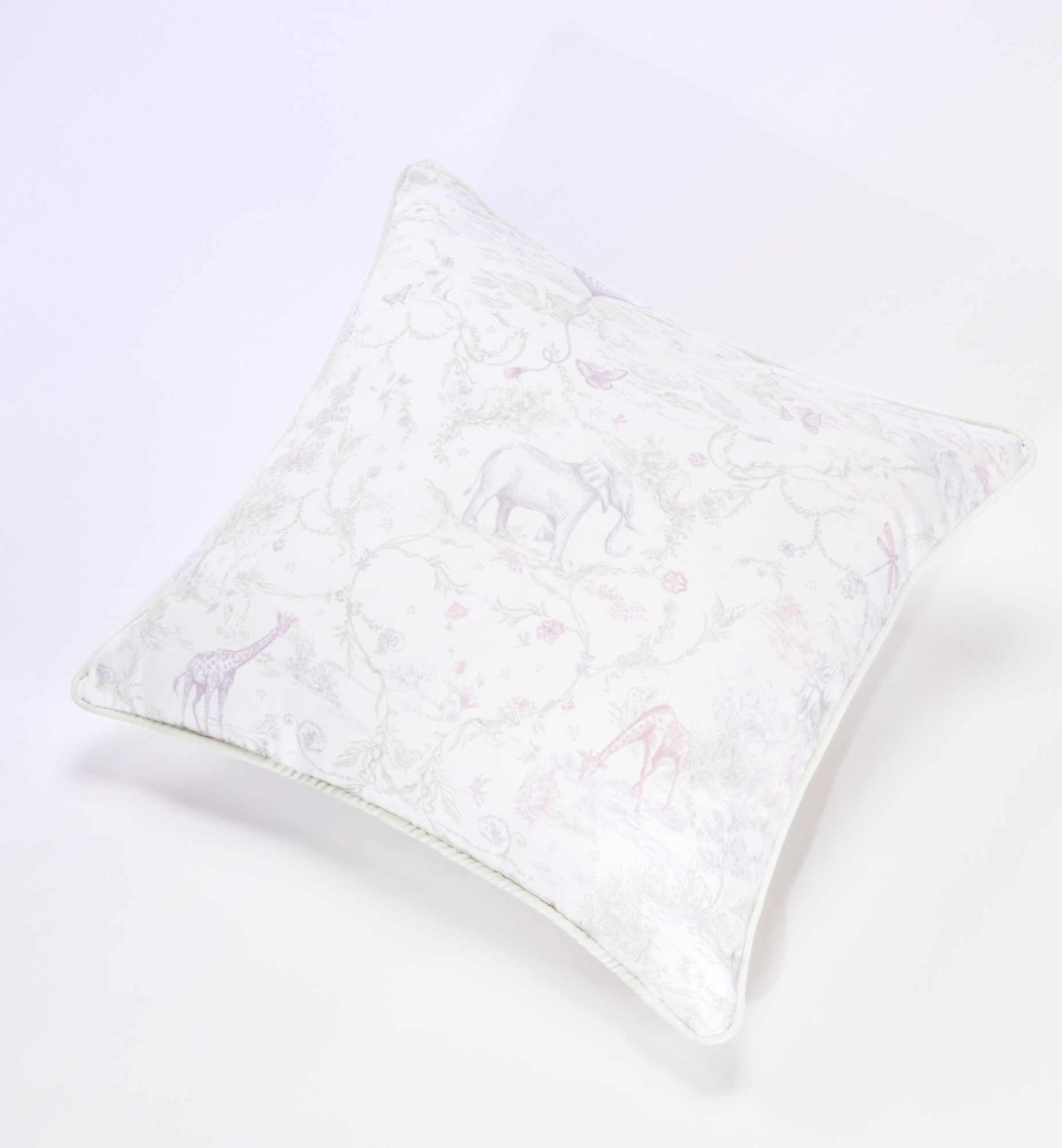 Vierkant kussen Veelkleurig Toile de Jouy Innocence-motief E12