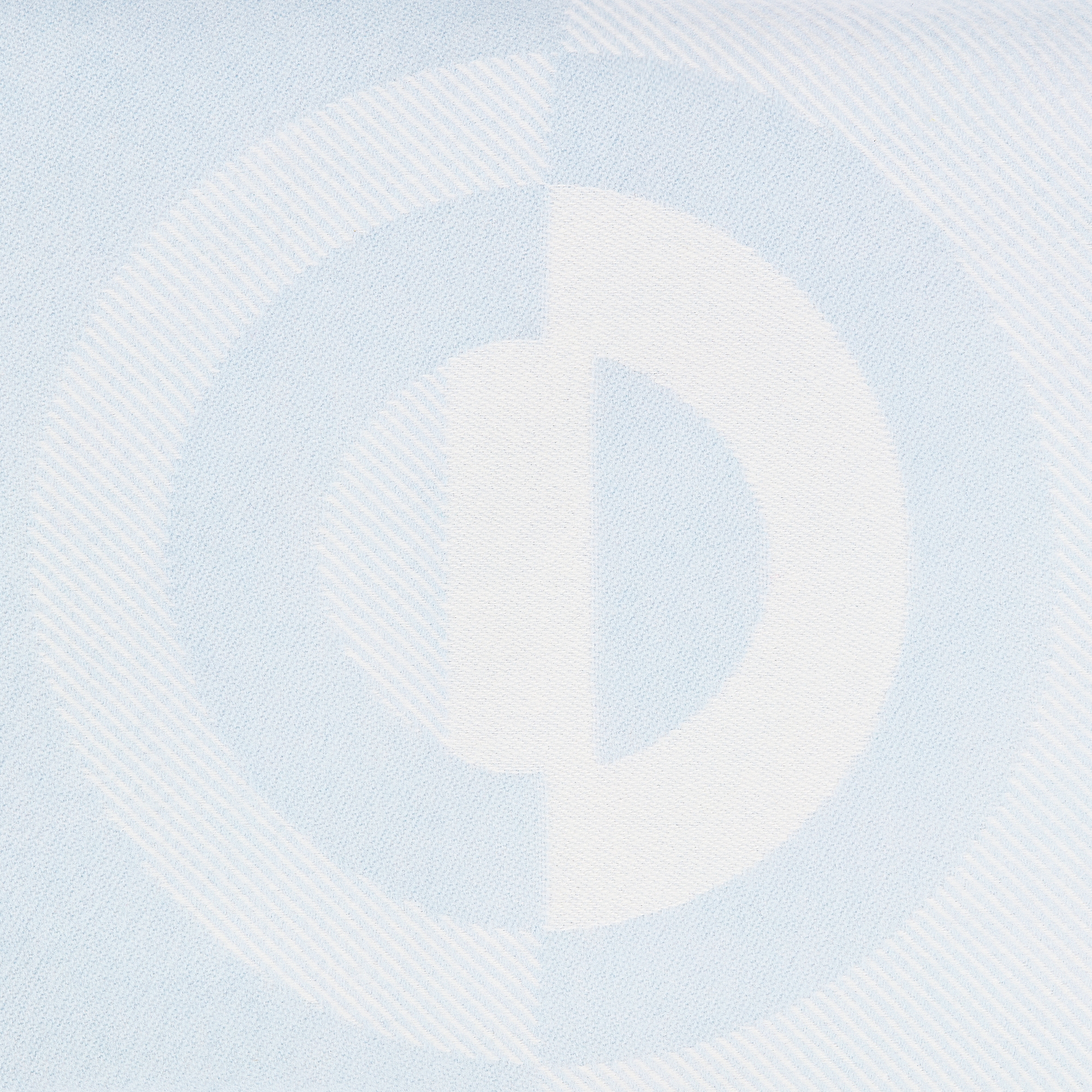 Rectangular Baby Pillow Blue CD Entrelacés Cashmere E09