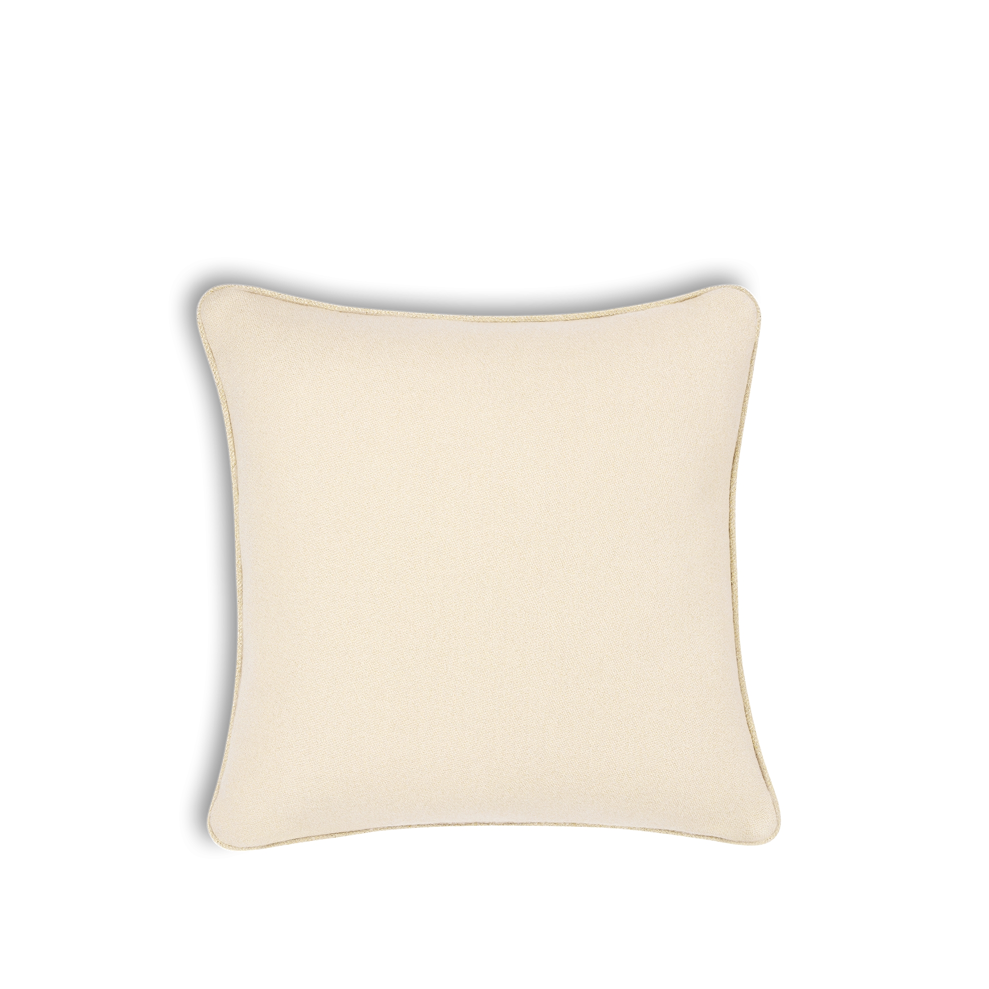 Square Pillow Beige Cannage Optique Wool, Cashmere and Silk Jacquard E08