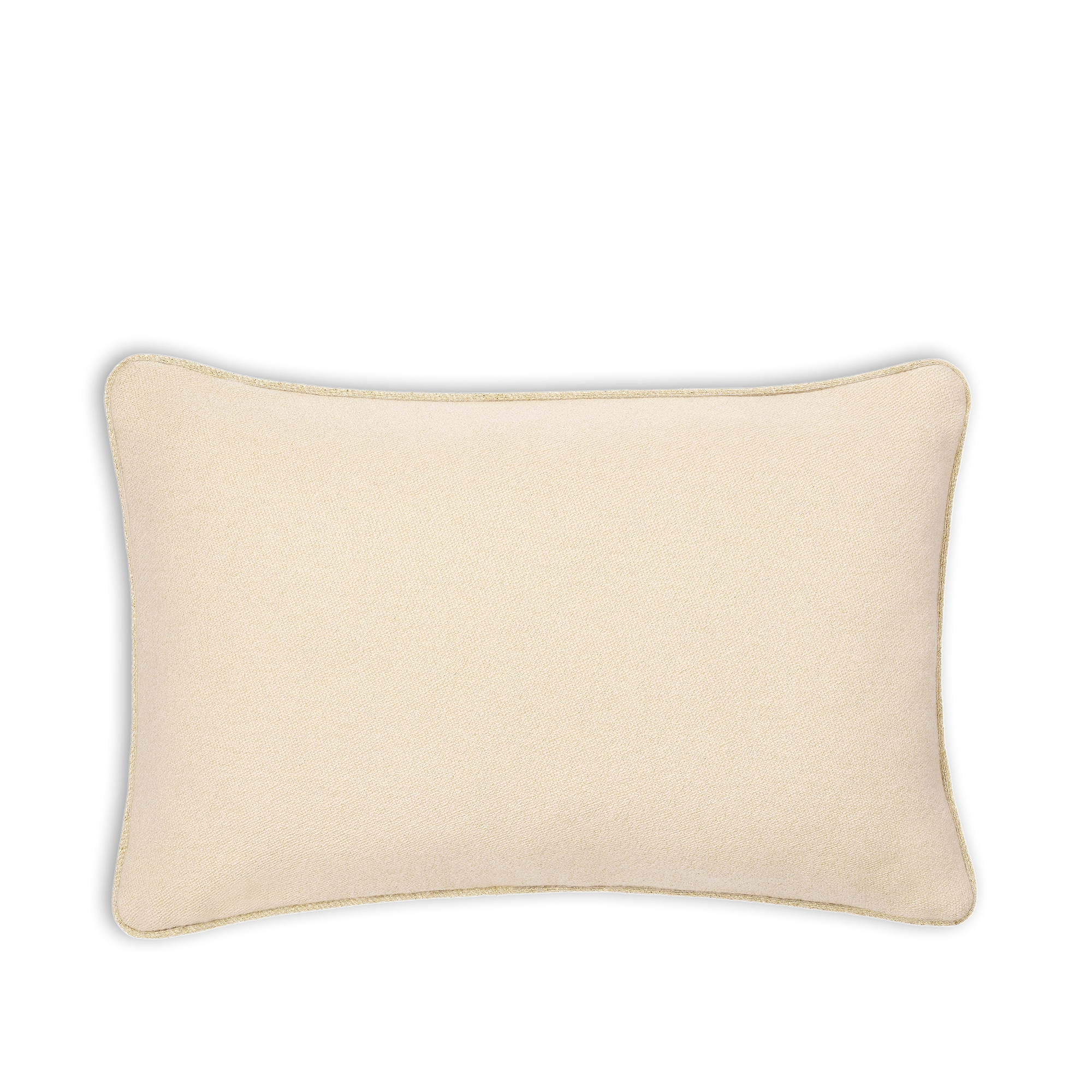 Rectangular Pillow Beige Cannage Optique Wool, Cashmere and Silk Jacquard E08