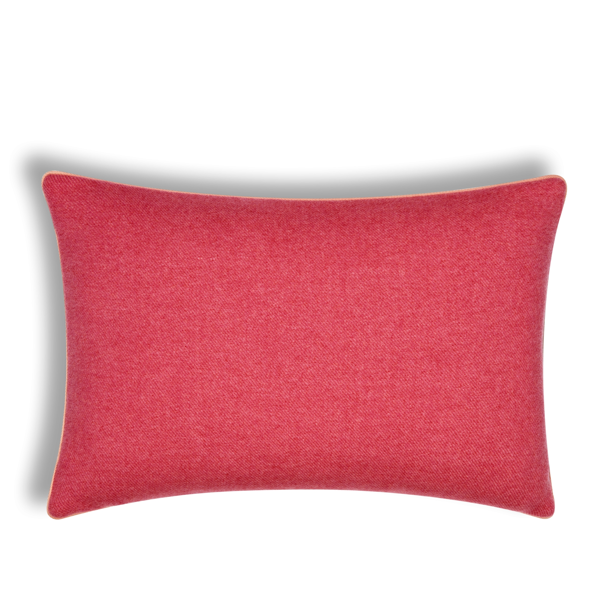 Rechteckiges Kissen CD Entrelacés Wolle und Kaschmir in Rosa E08