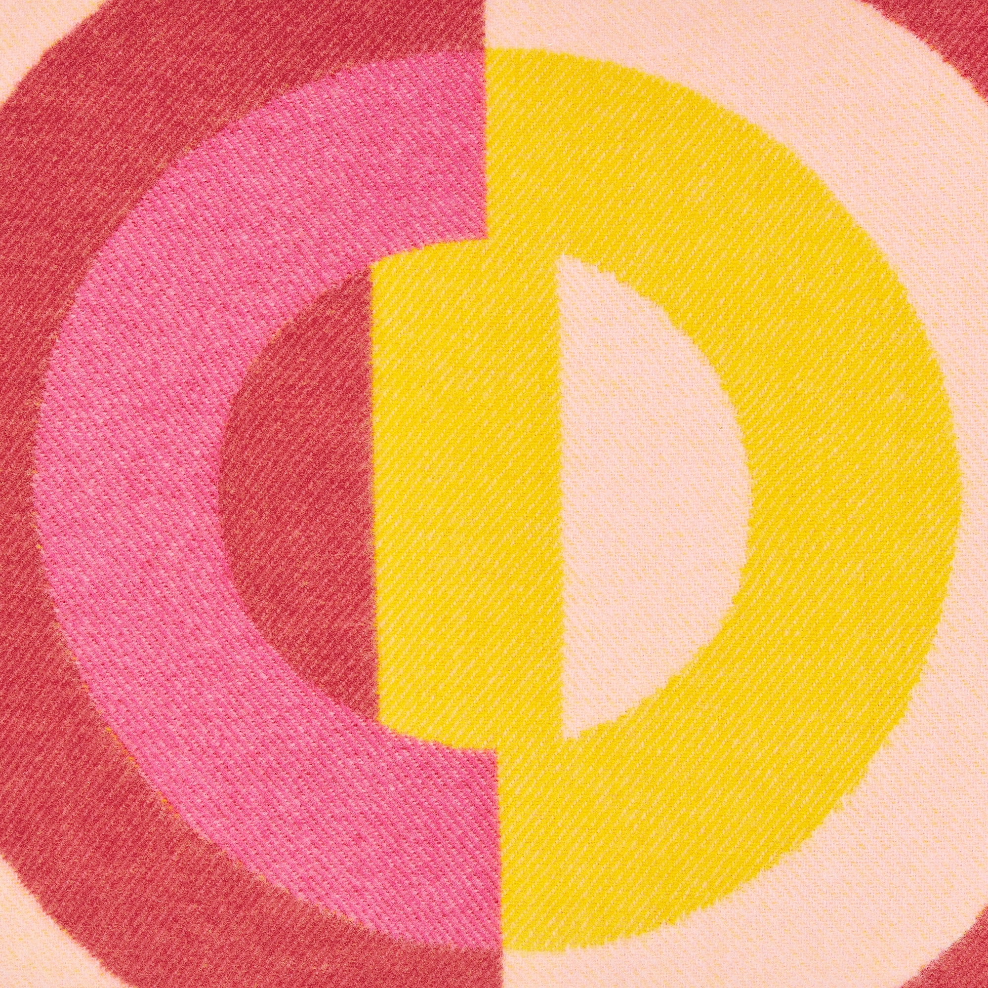 Rechteckiges Kissen CD Entrelacés Wolle und Kaschmir in Rosa E09