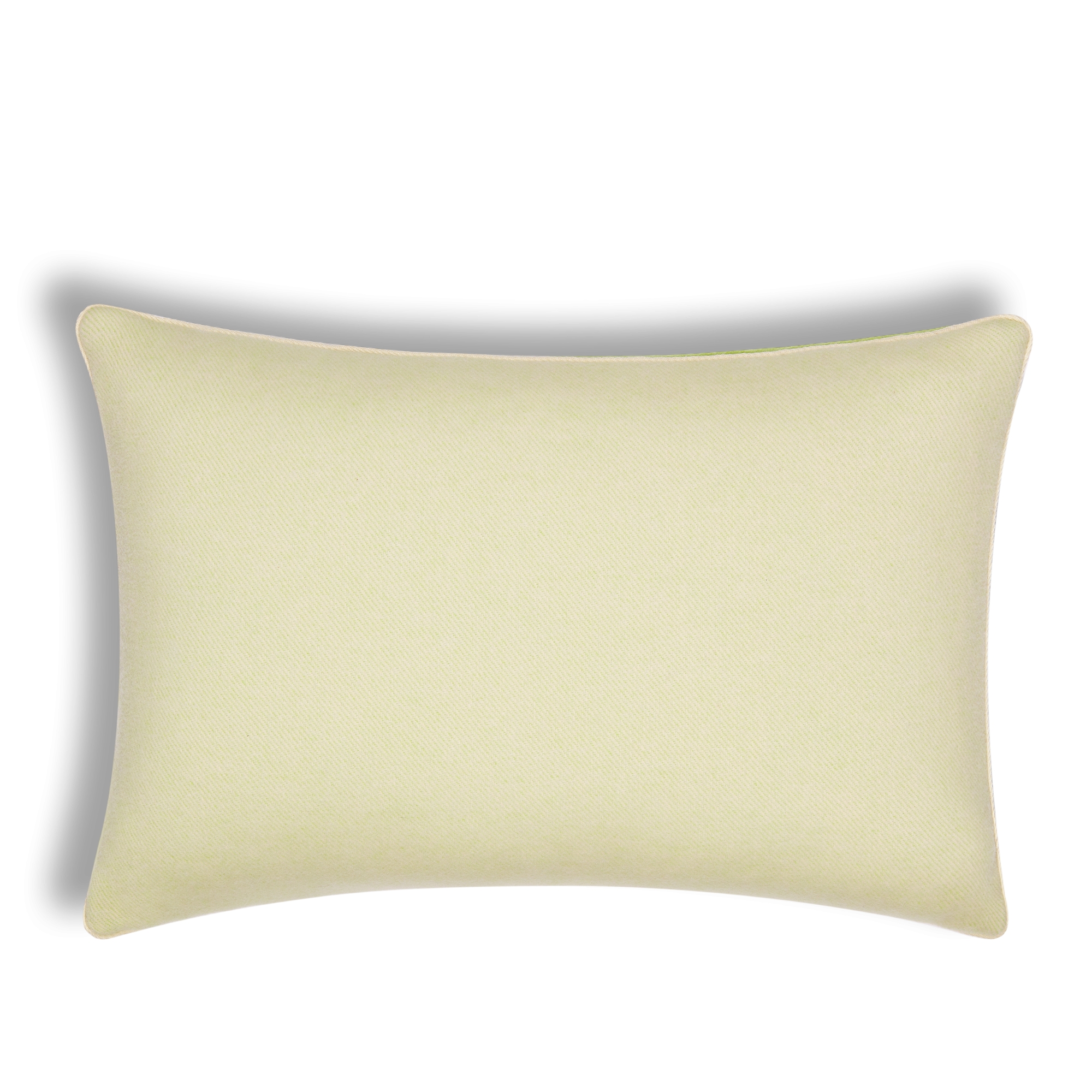 직사각형 쿠션 그린 CD Entrelacés 울 캐시미어 E08