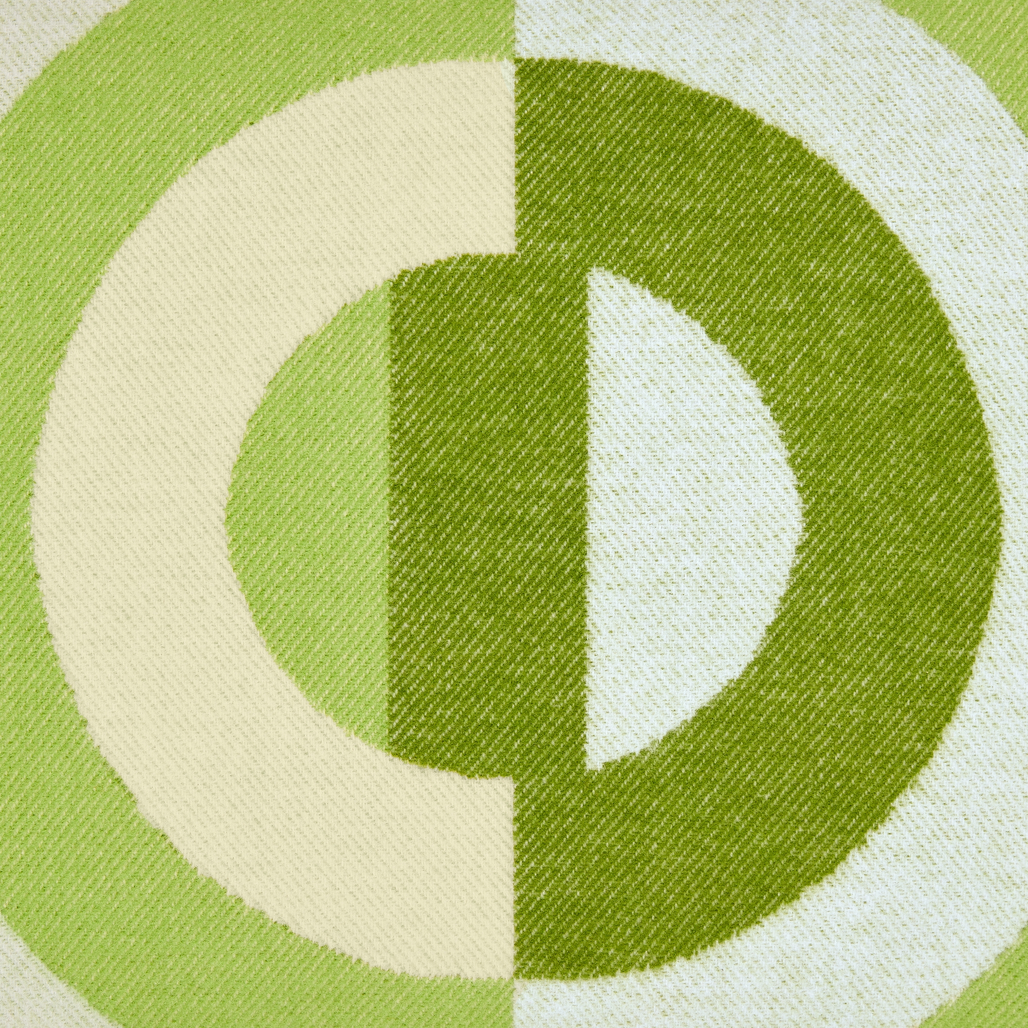 Rectangular Pillow Green CD Entrelacés Wool and Cashmere E09