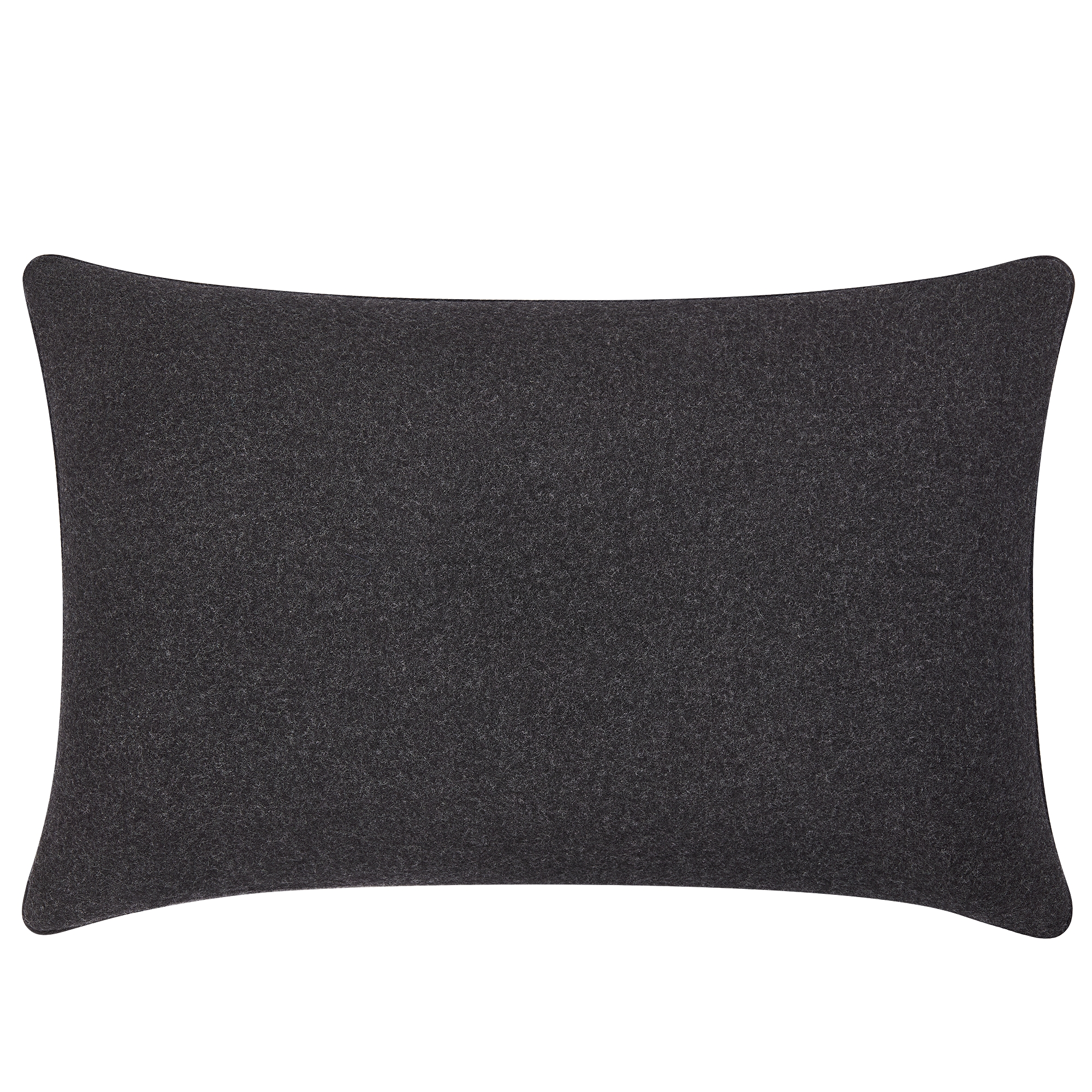 Rectangular Pillow Gray CD Entrelacés Wool and Cashmere E08