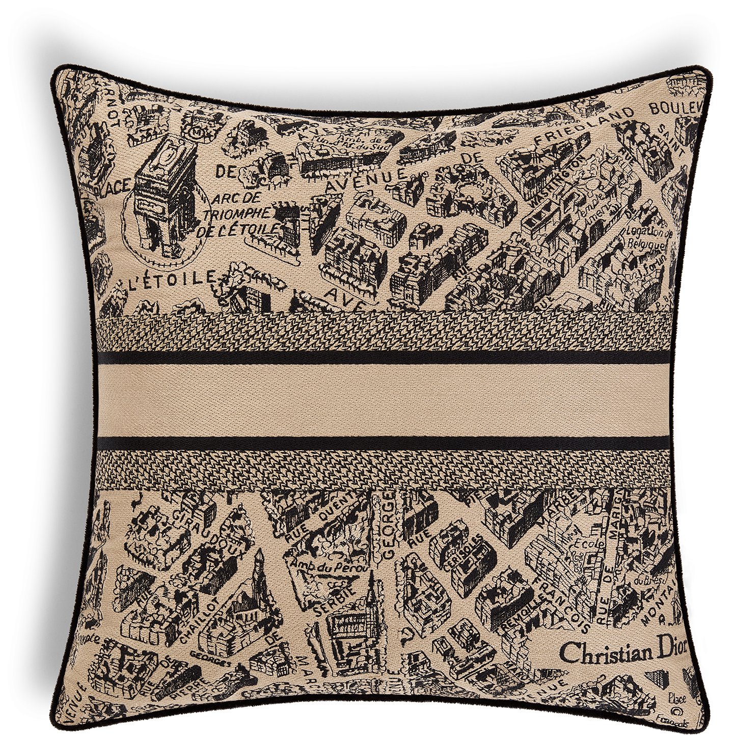 Small Square Pillow Back view